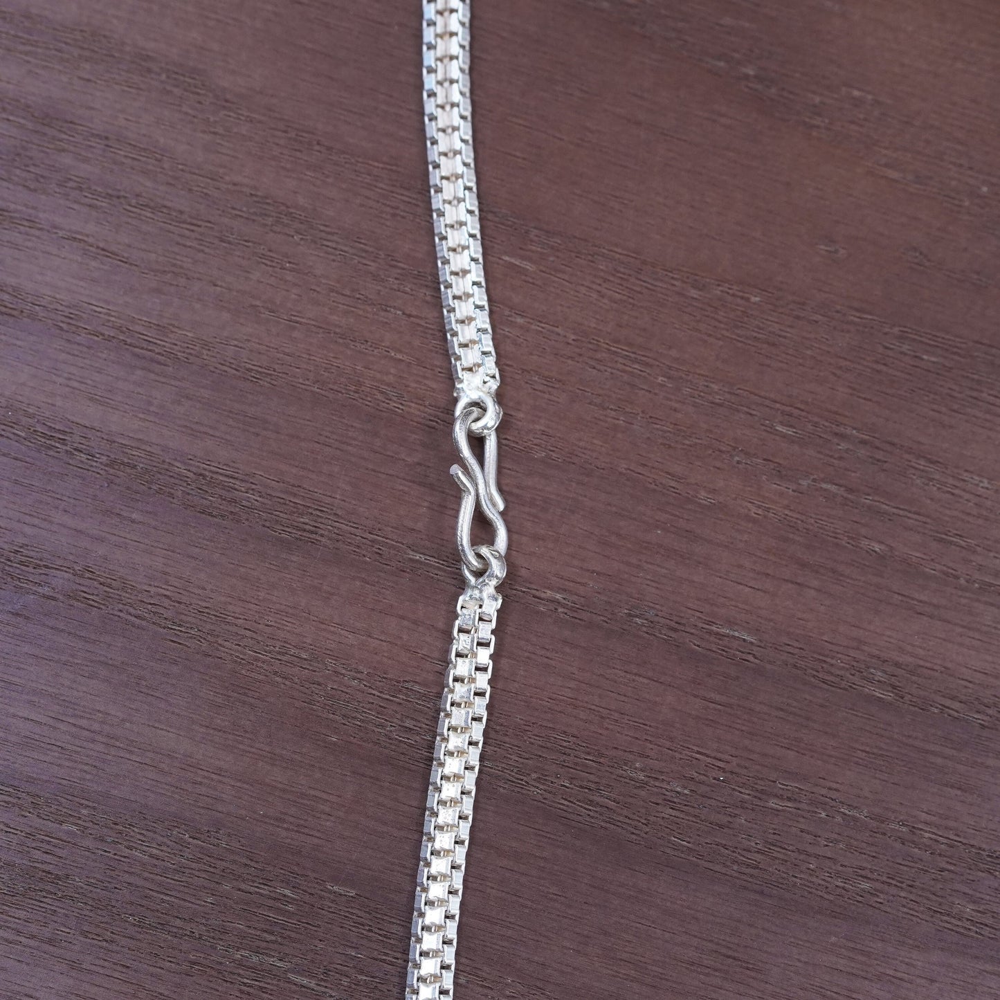 24” 5mm, vintage Sterling silver double box chain, 925 necklace