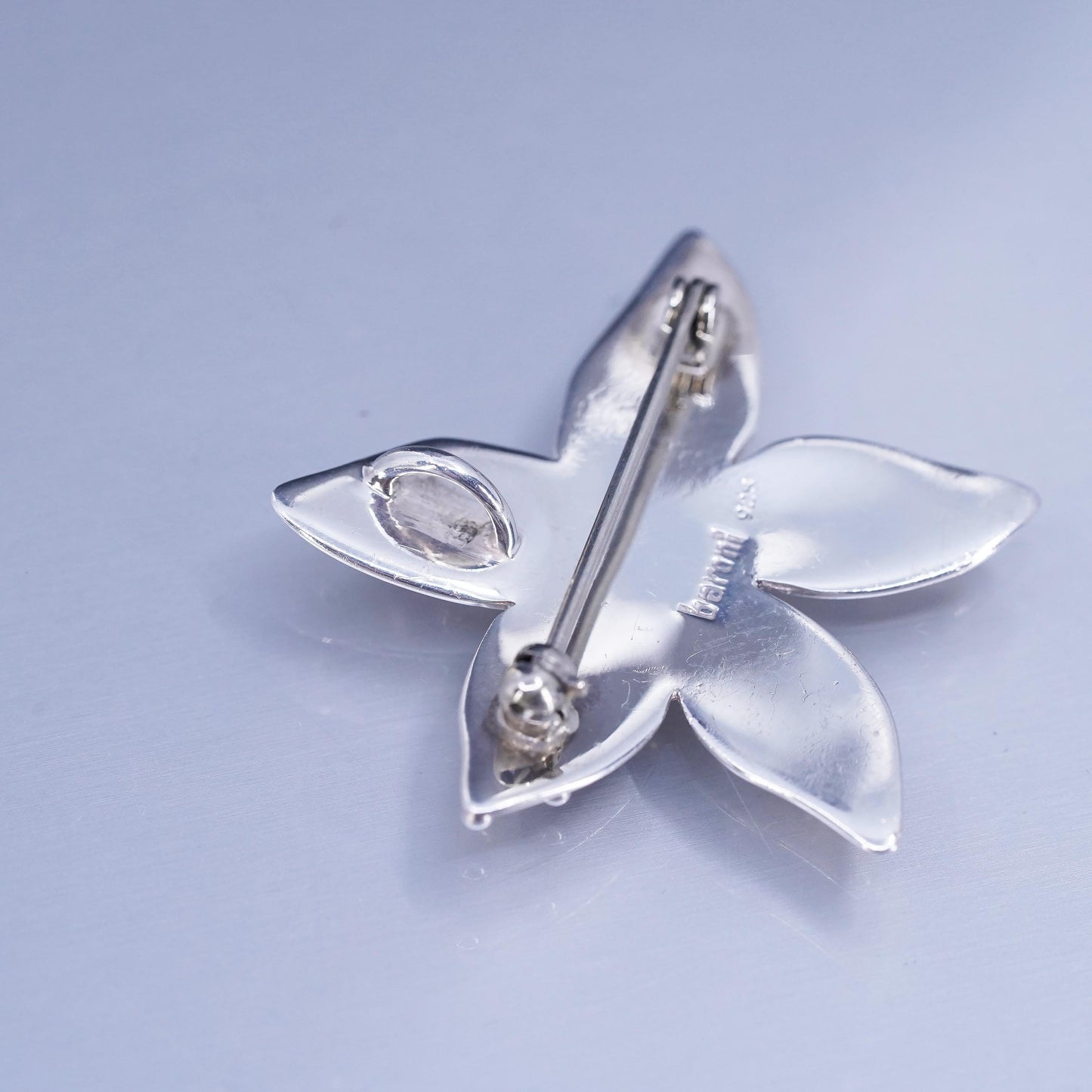 Baroni sterling silver brooch, 925 star starfish pin embossed “it matters”