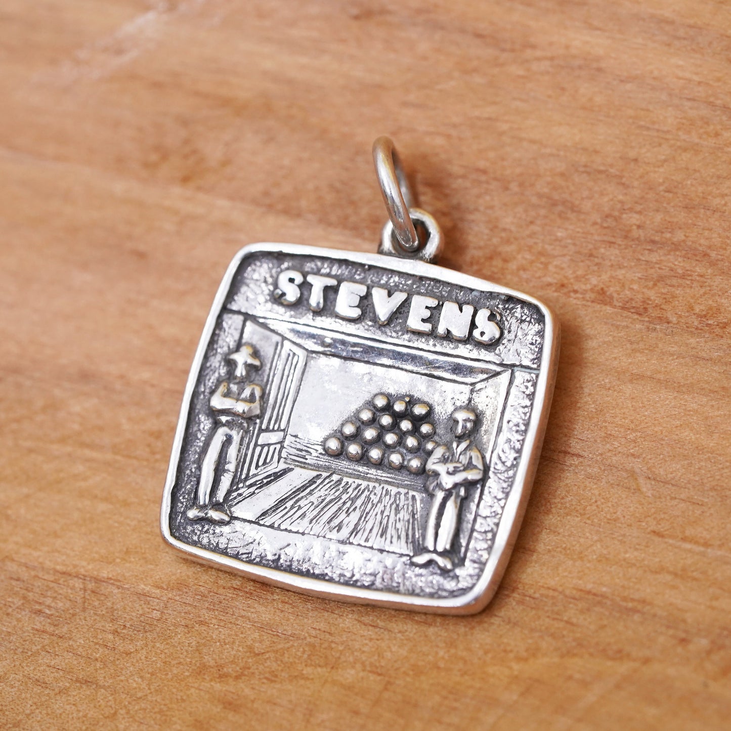 Vintage sterling silver handmade pendant, 925 tag “Fort Stevens Hammond”