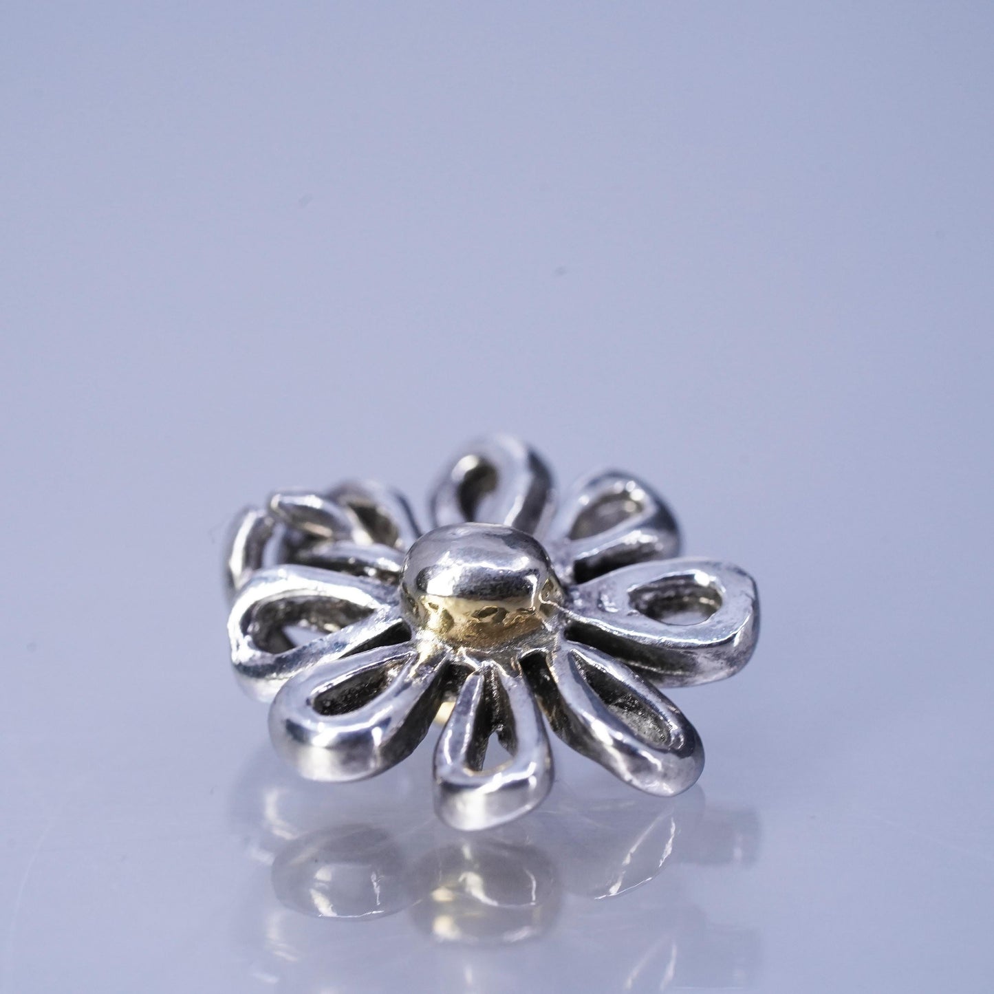 Vinatge Sterling 925 silver flower charm pednant