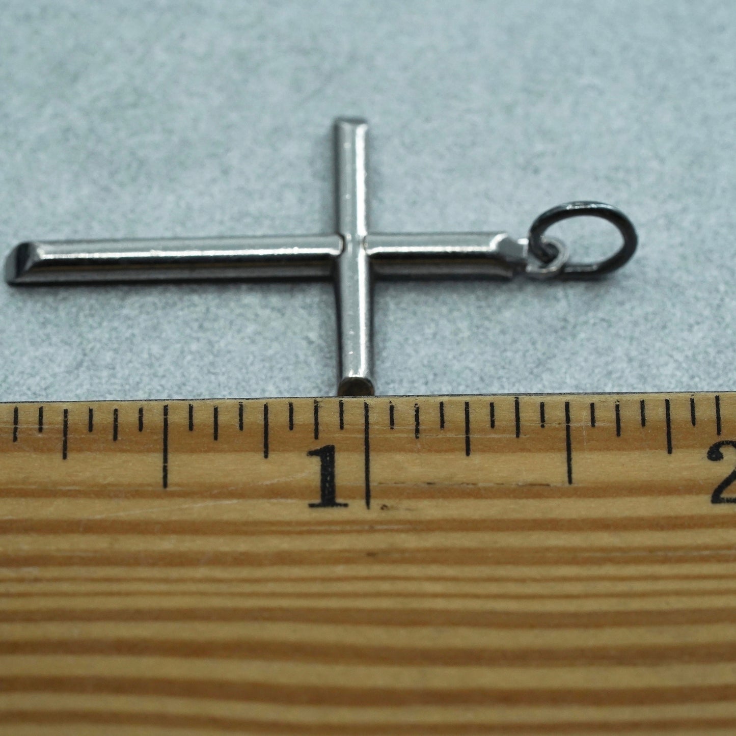 Vintage sterling 925 silver handmade cross pendant