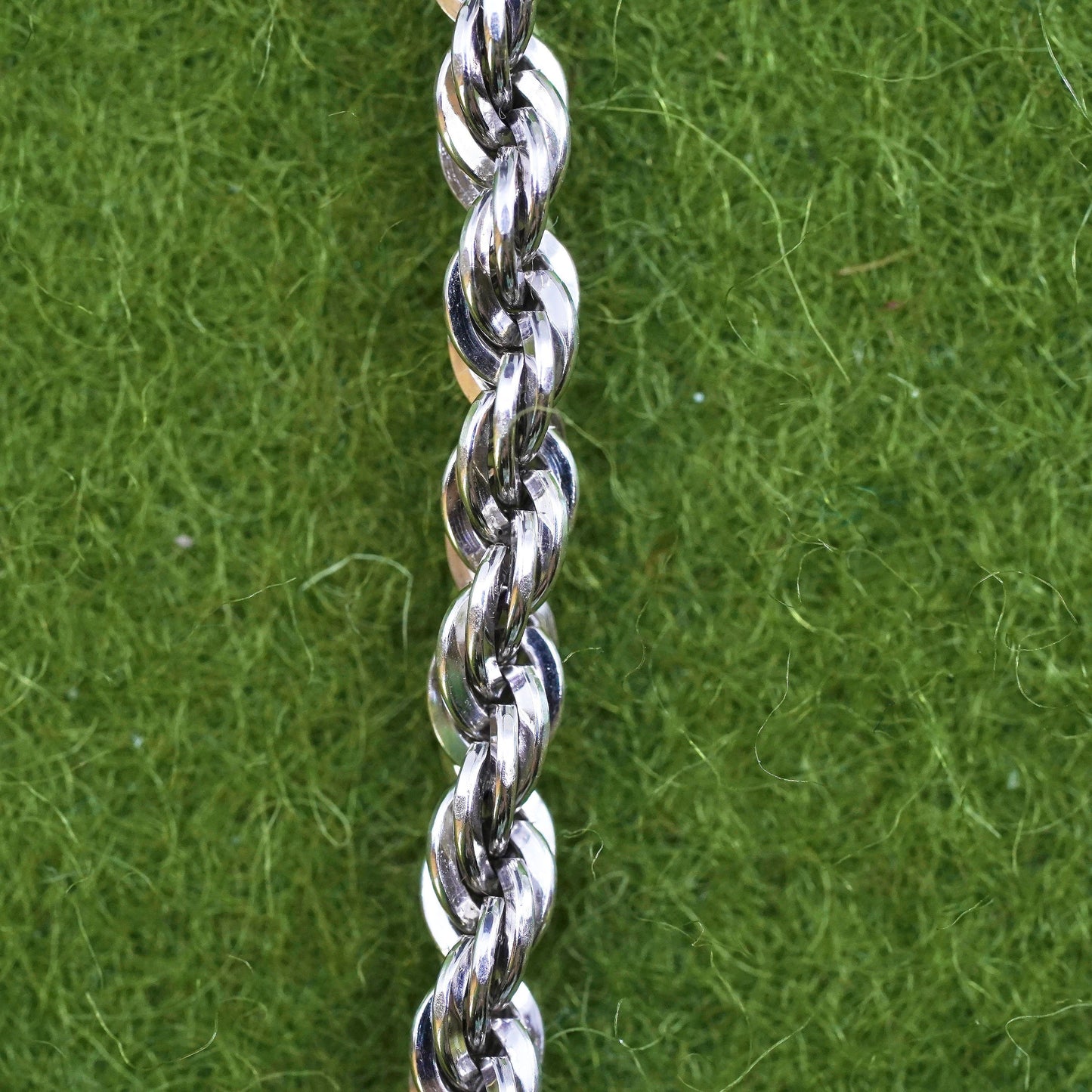 20”, 3mm, vintage Sterling silver necklace, 925 rope chain