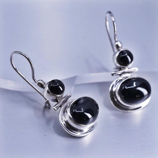 SILPADA Silpada 925 Sterling Silver DLB Black Onyx drop Earrings W0461