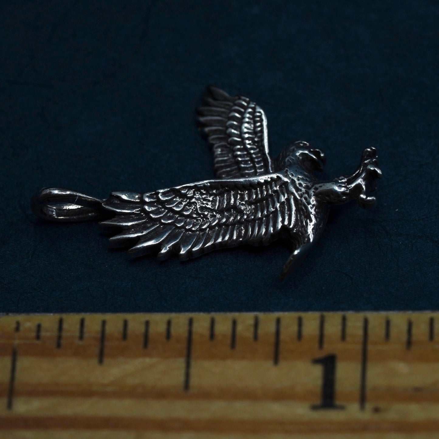 vintage Sterling silver 925 handmade American eagle pendant