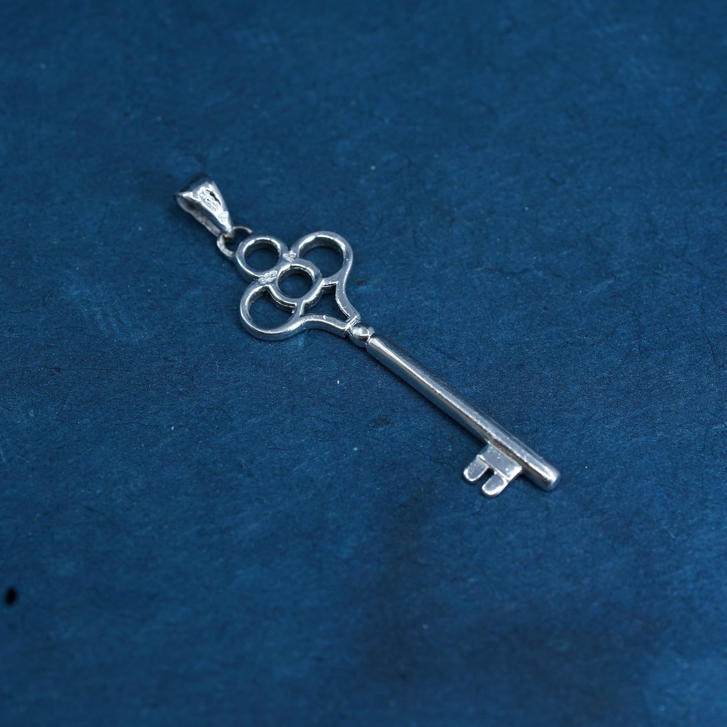 Italian Sterling silver handmade pendant, solid 925 heart charm