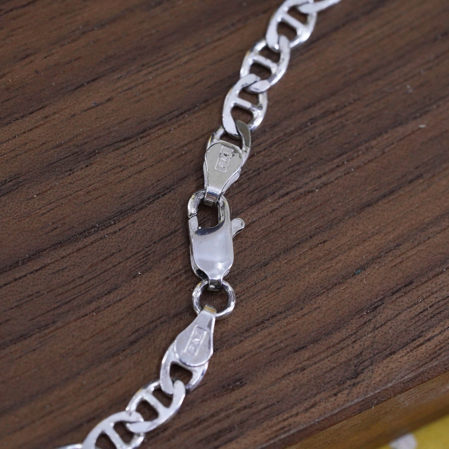 21” 5mm, vintage Italian Sterling silver anchor chain, Italy 925 necklace