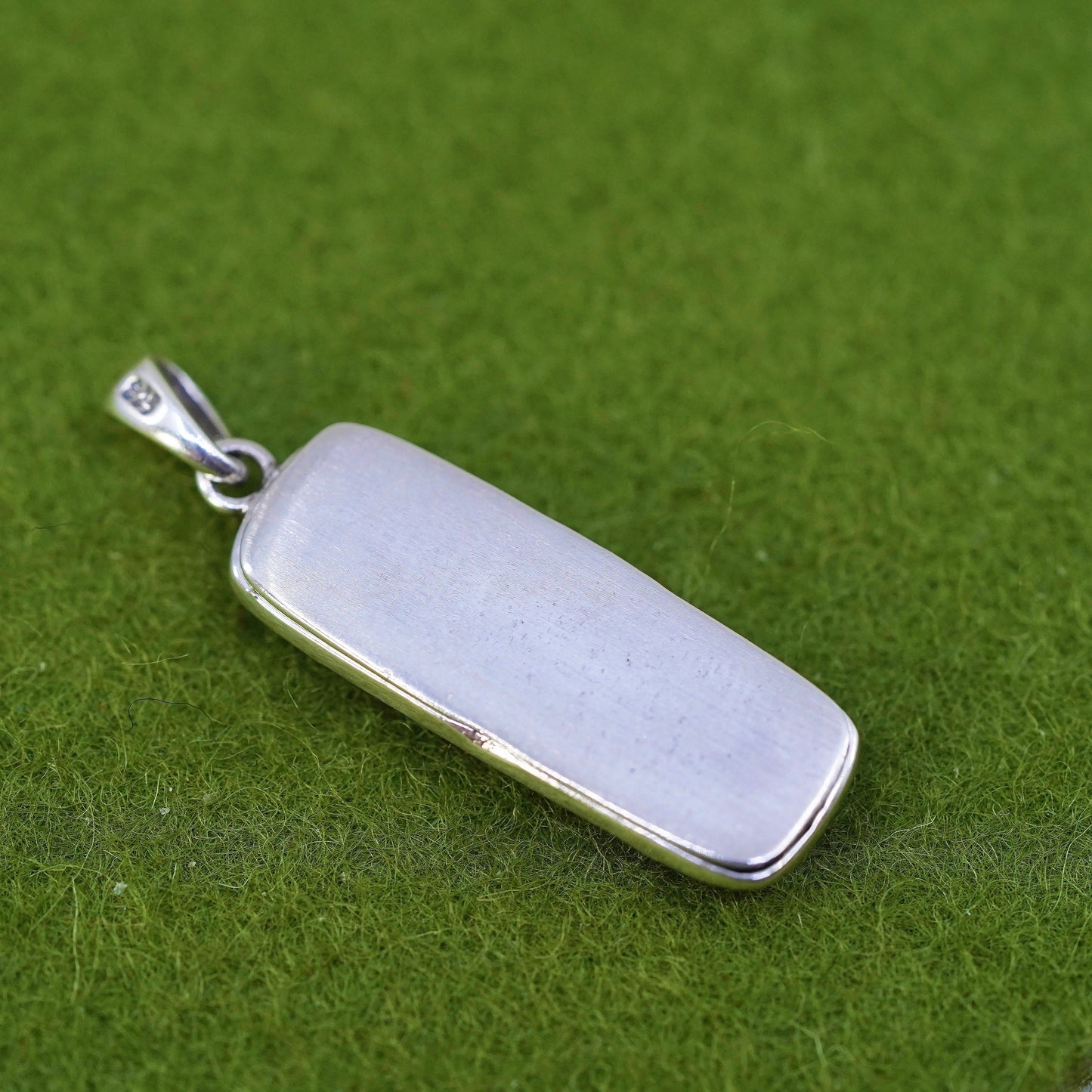 Sterling silver prayer box pendant, filigree 925 locket charm with Marcasite