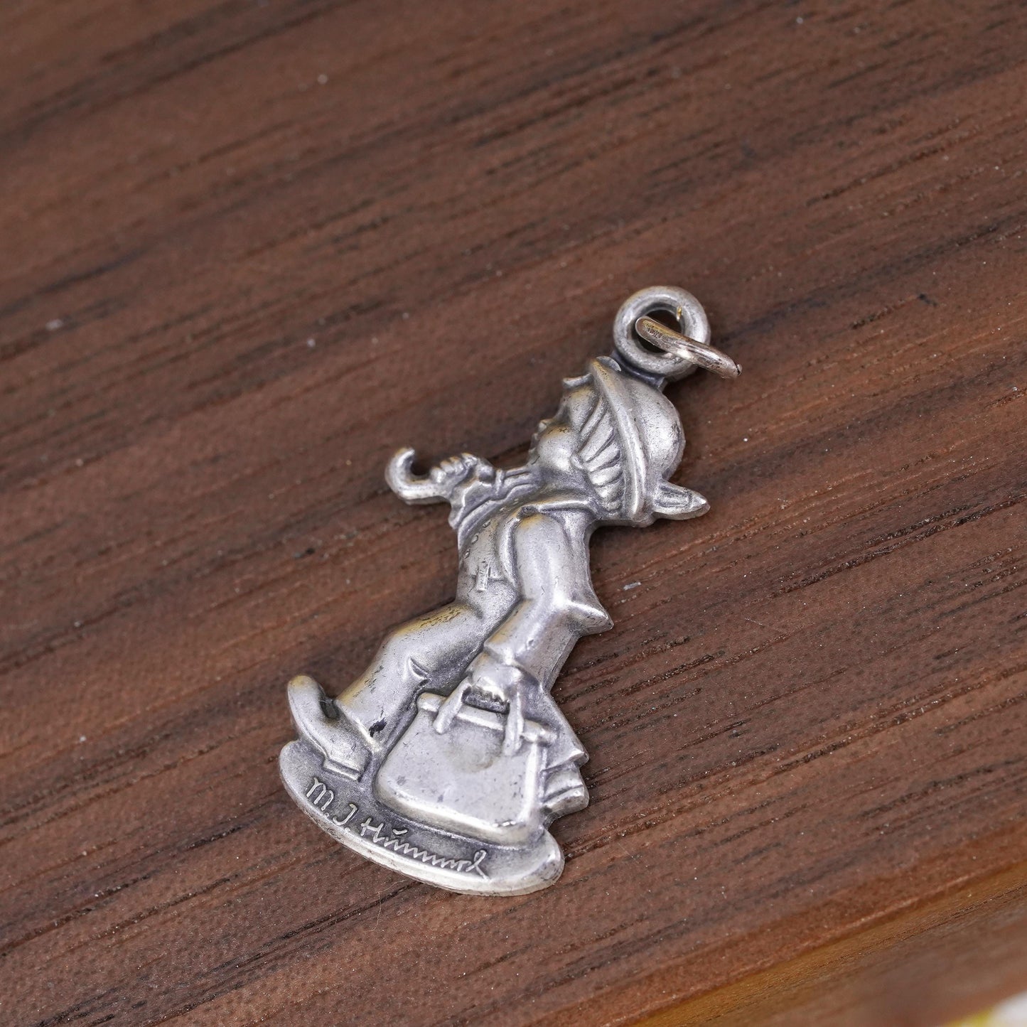 Vintage Goebel Hummel Figurines Sterling silver pendant, 925 figure charm