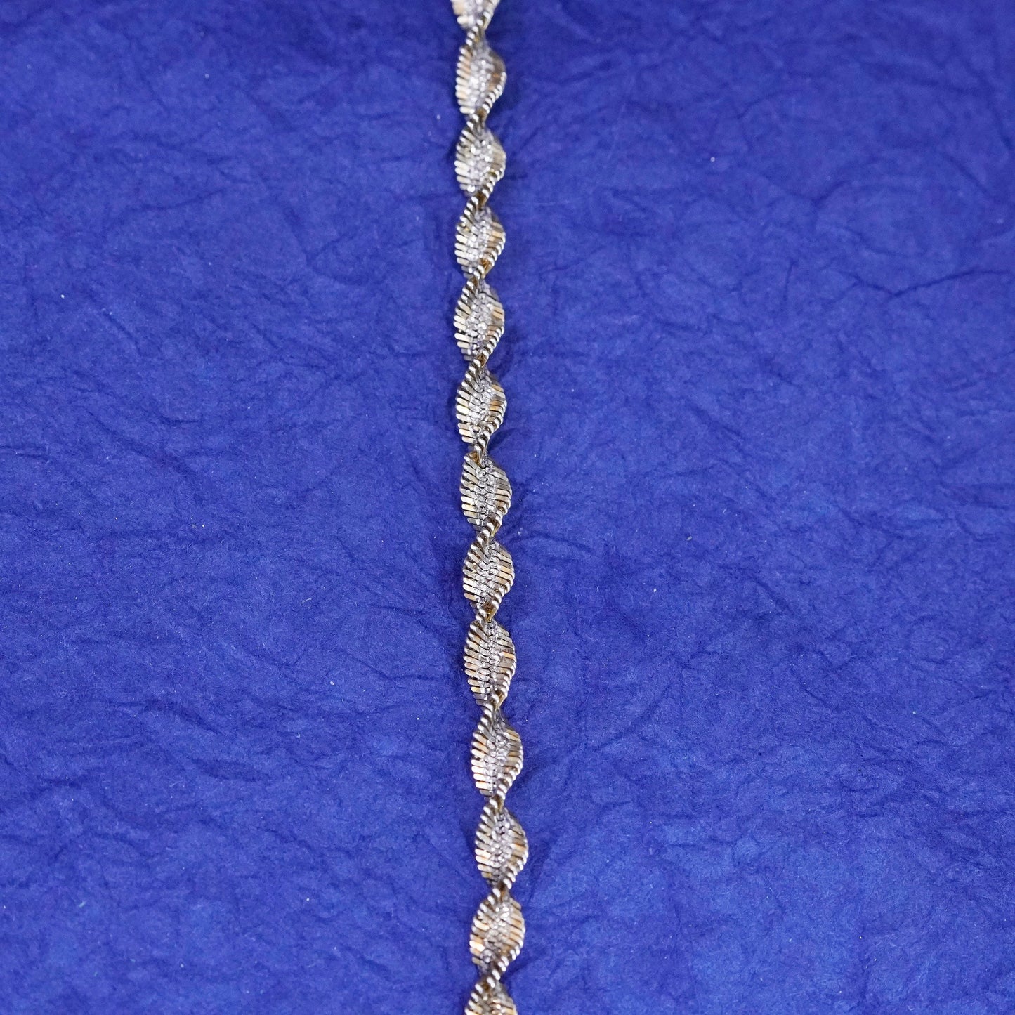 30”, Milor vermeil gold over Sterling silver necklace, 925 herringbone chain