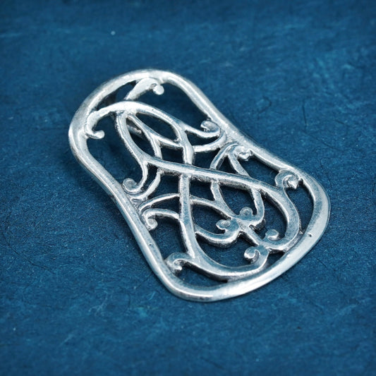 Irish Sterling silver handmade pendant, 925 Celtic knot charm