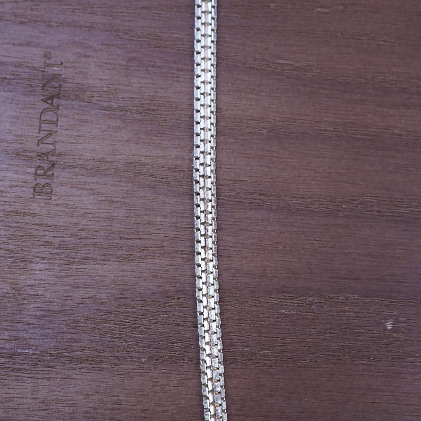 24” 5mm, vintage Sterling silver double box chain, 925 necklace