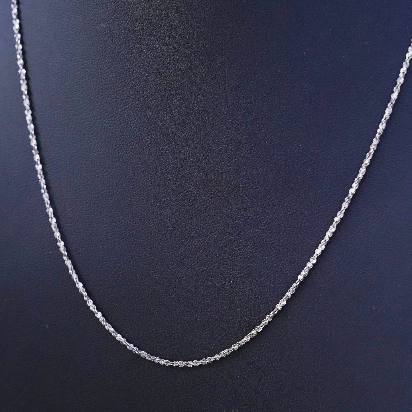 20” sterling silver Italy 925 silver twisted s chain, sterling silver necklace