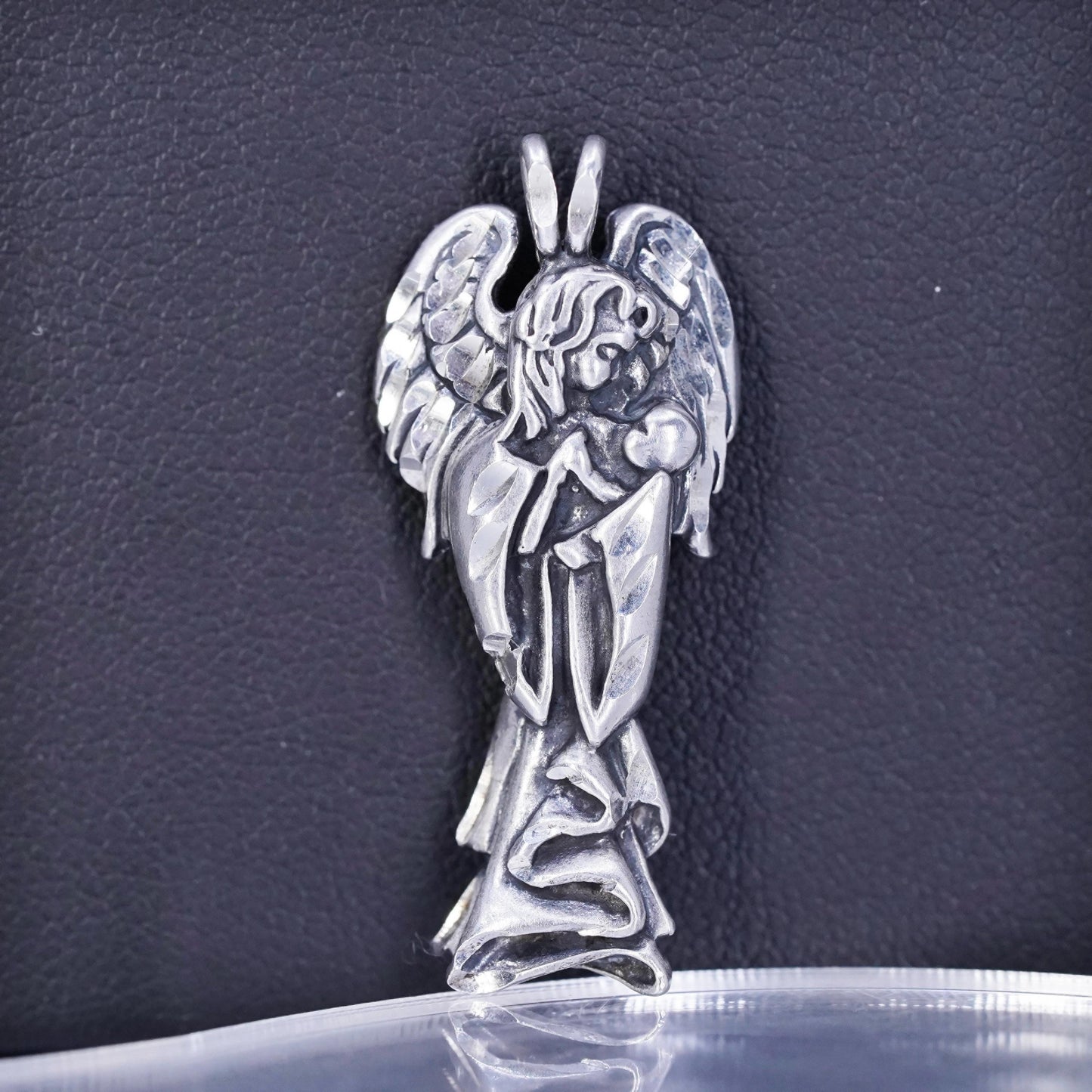 Vintage Michael Anthony Sterling 925 silver angel with baby pendant