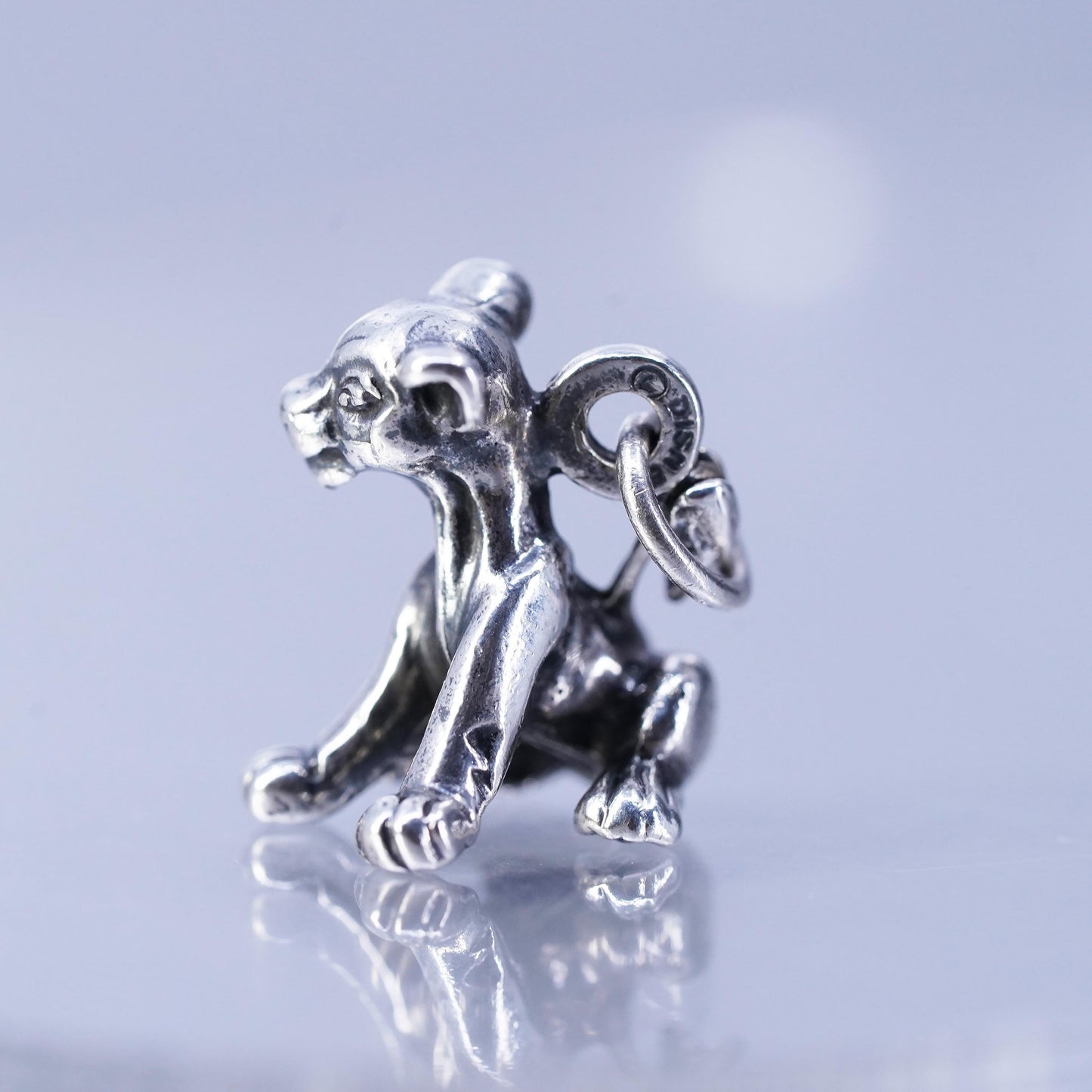 Jaq Disney Limited Edition Sterling Silver 925 Charm Pendant 3D Lion King Simba