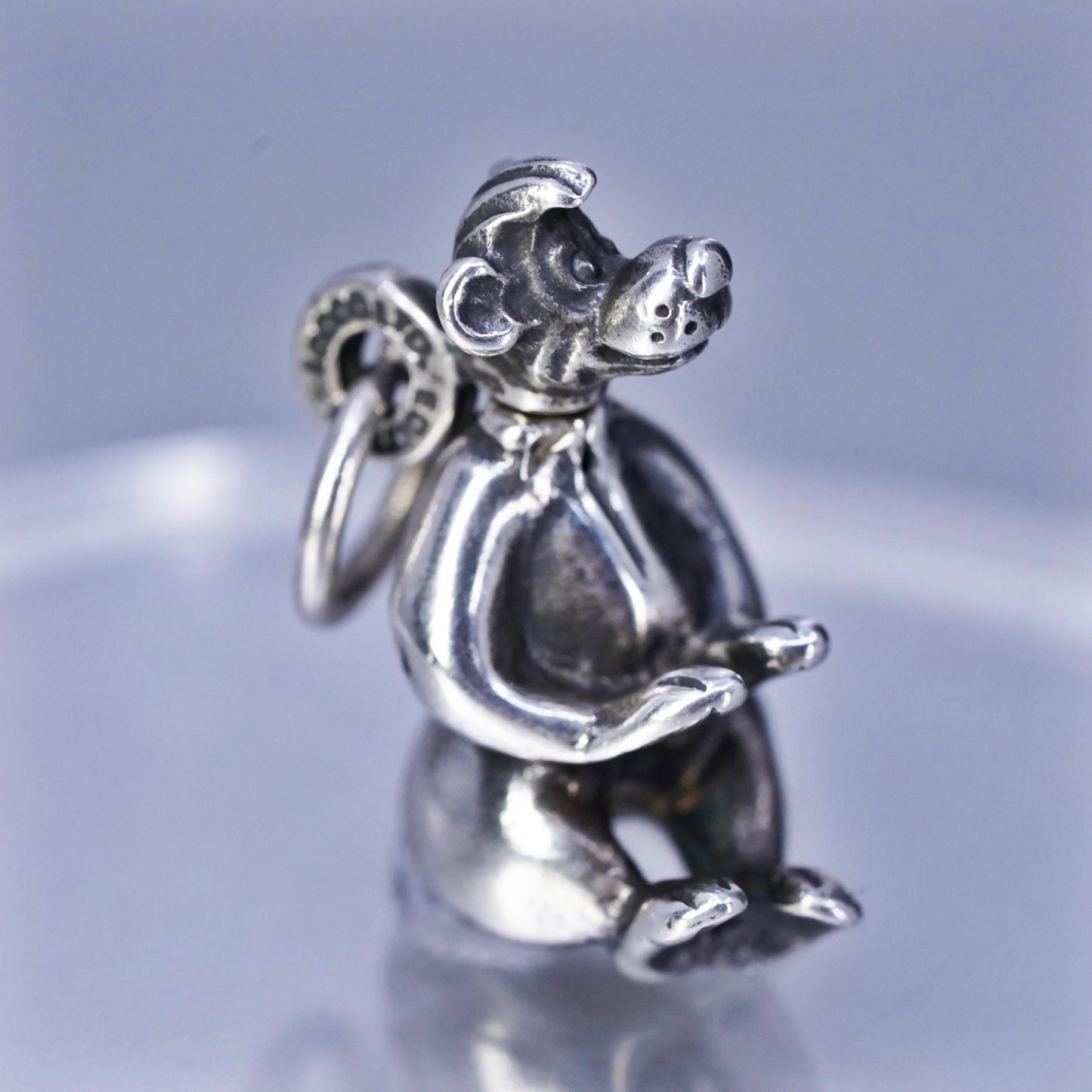 Jaq Disney Limited Edition Sterling 925 Silver Charm Pendant Movable head Bear