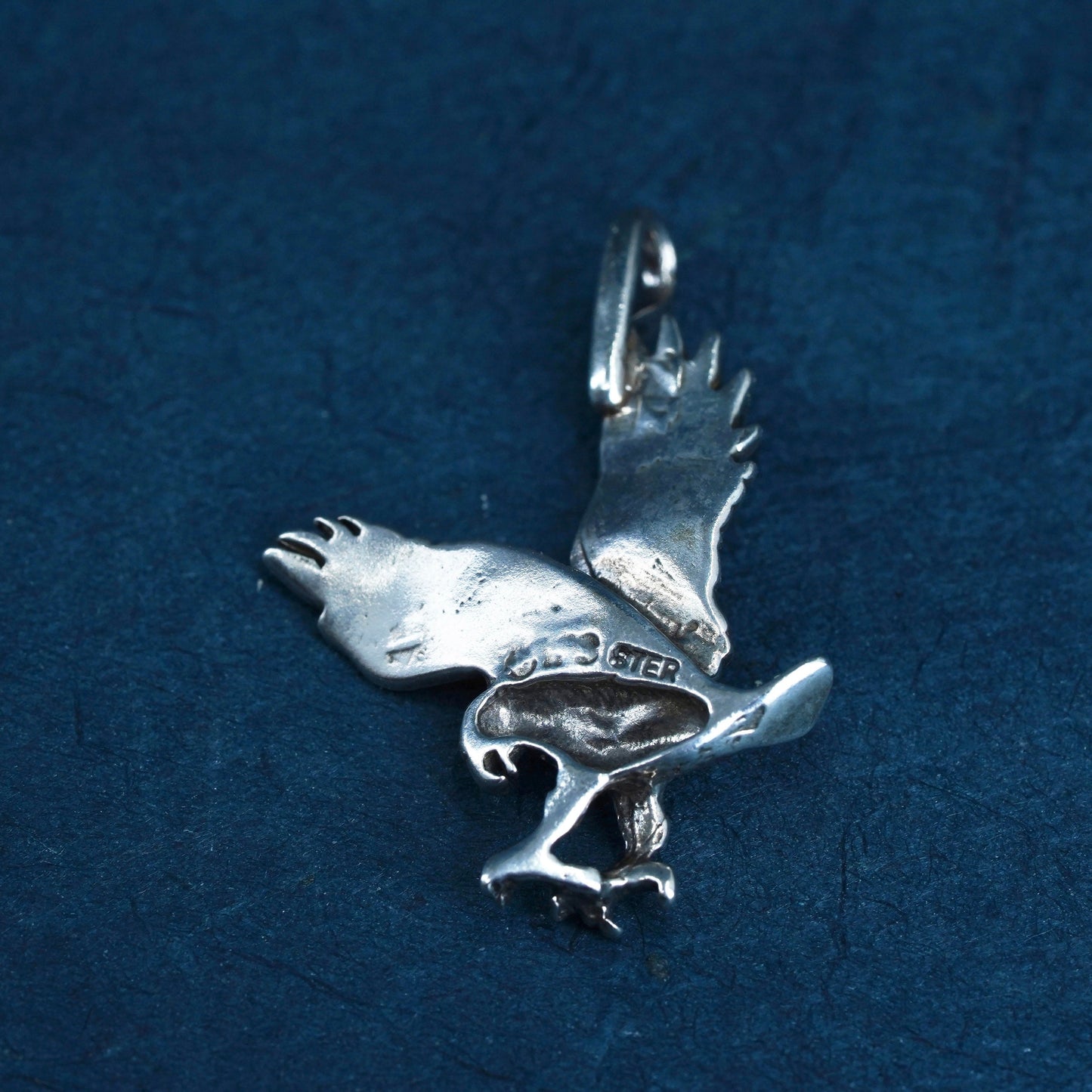 vintage Sterling silver 925 handmade American eagle pendant