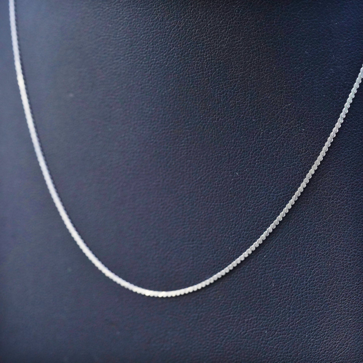 16”, 1mm, Vintage sterling silver Italy 925 s link chain, necklace