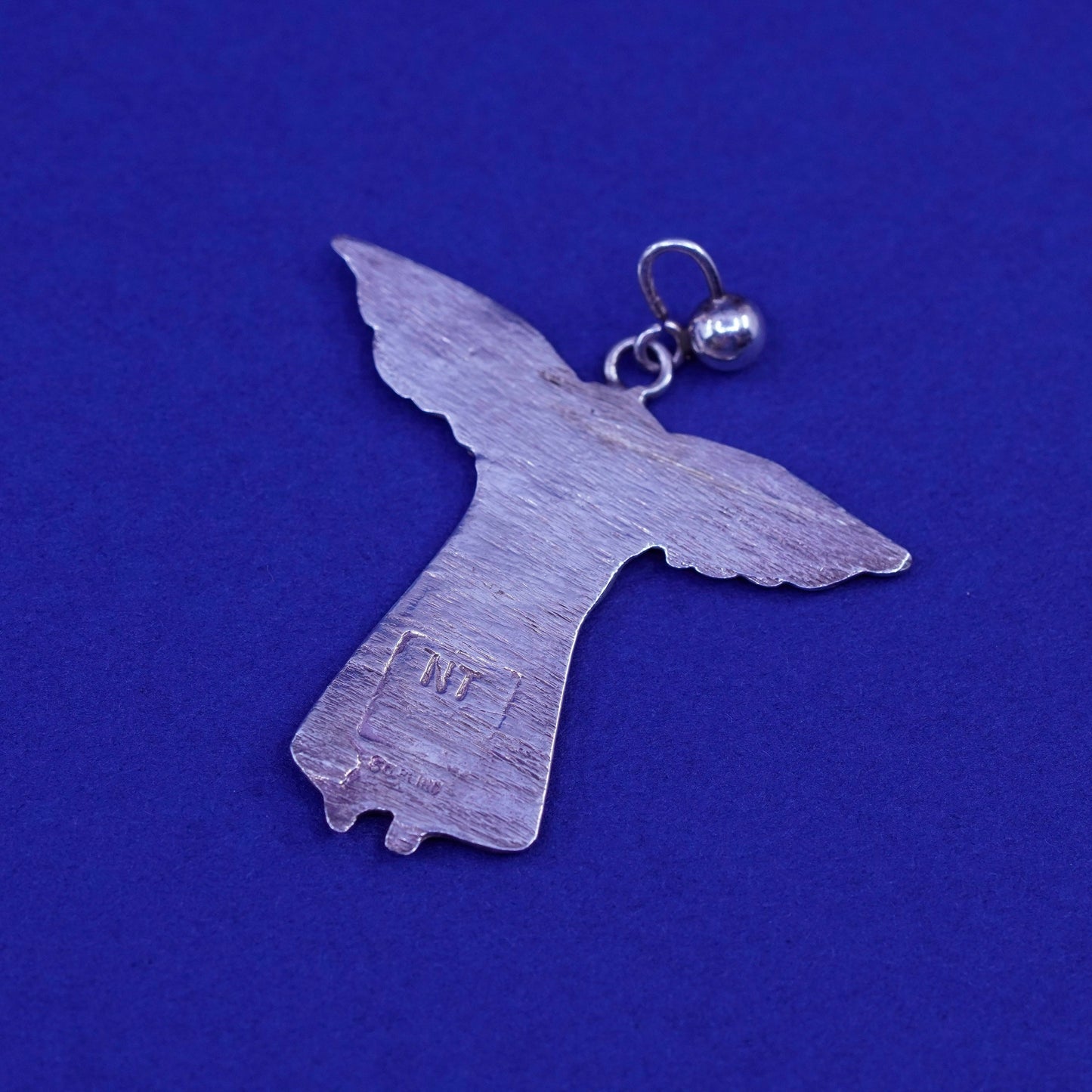 Vintage handmade Angel Sterling 925 silver charm pendant