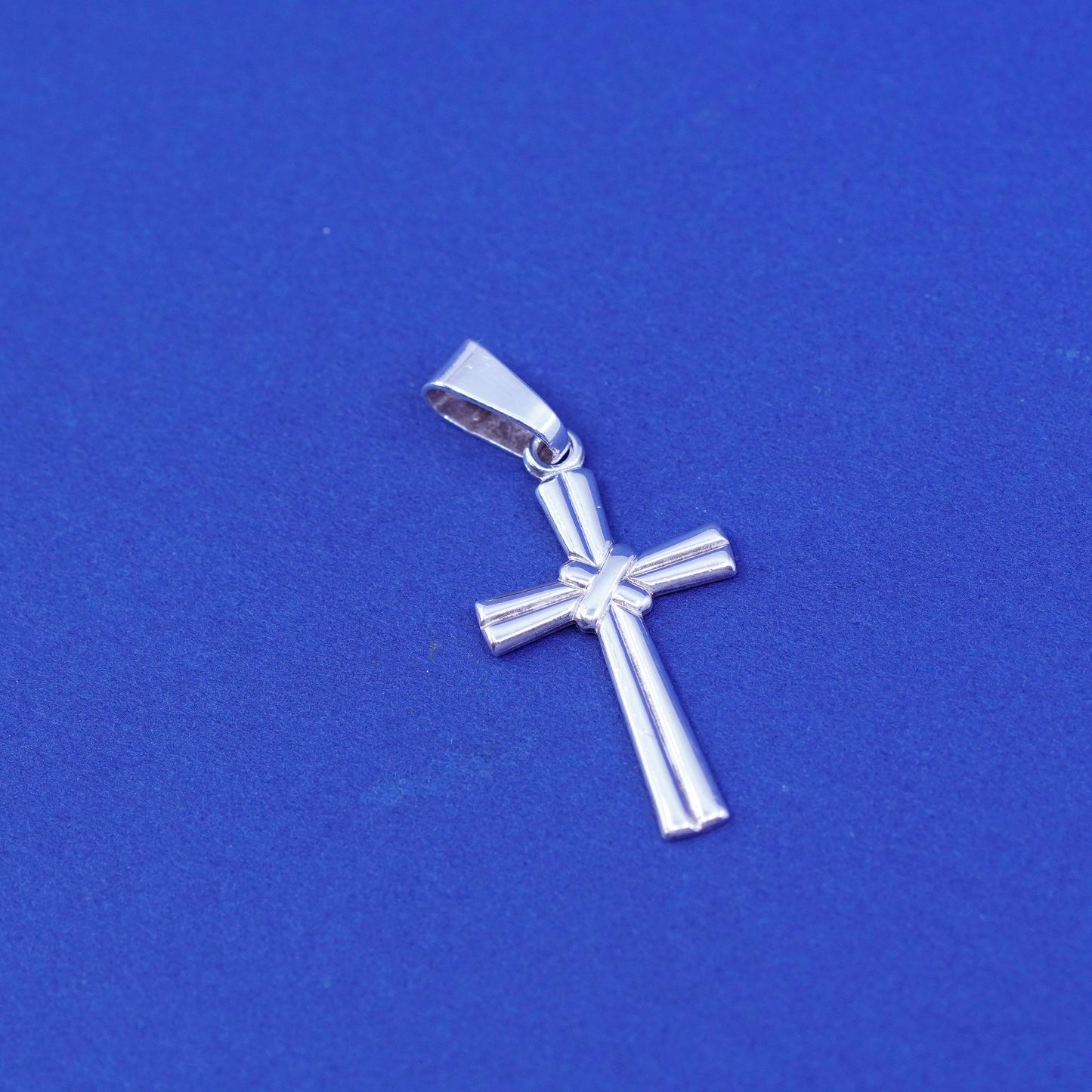 Vintage Sterling silver handmade pendant, 925 cross