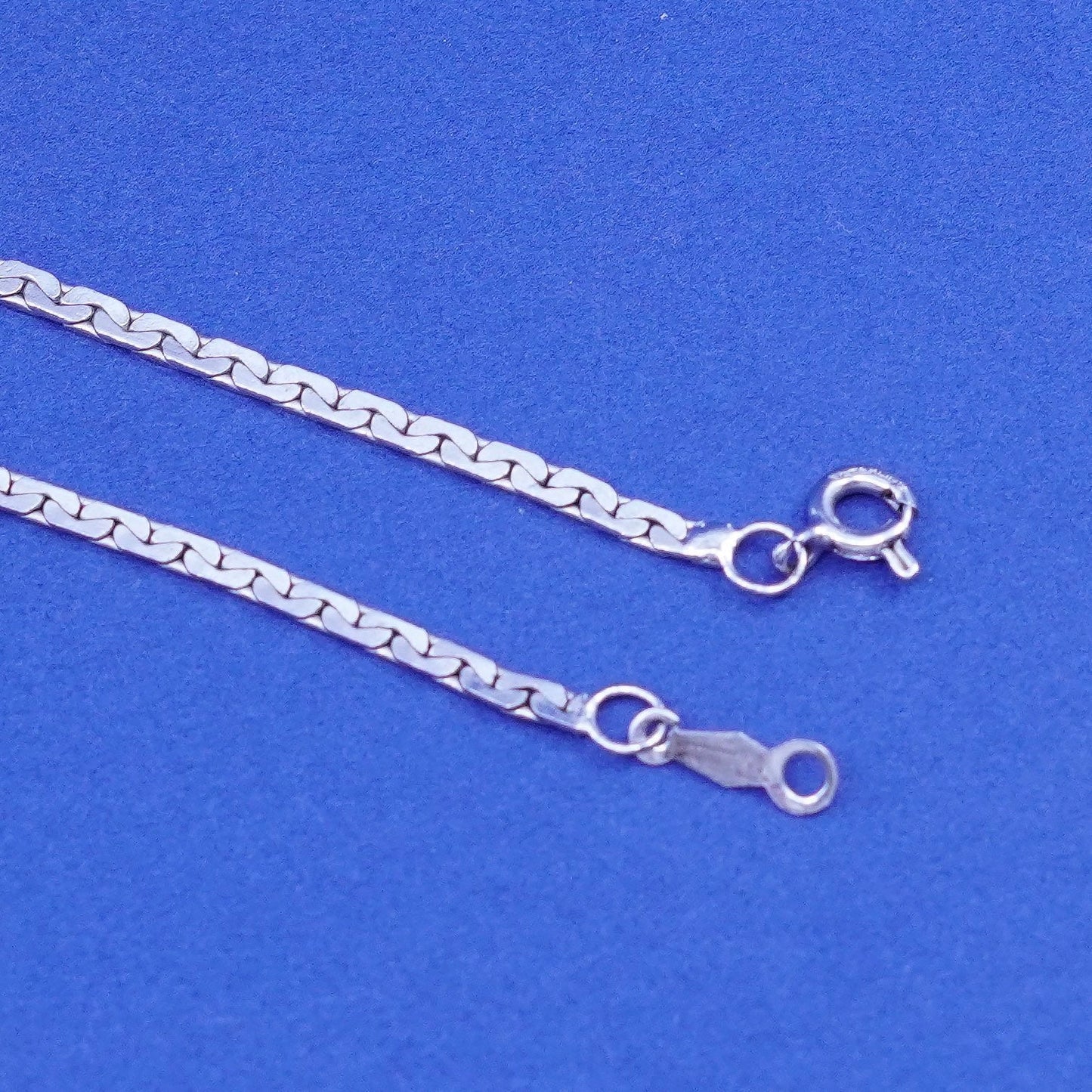 16”, 2mm, Sterling silver handmade necklace, 925 nugget chain