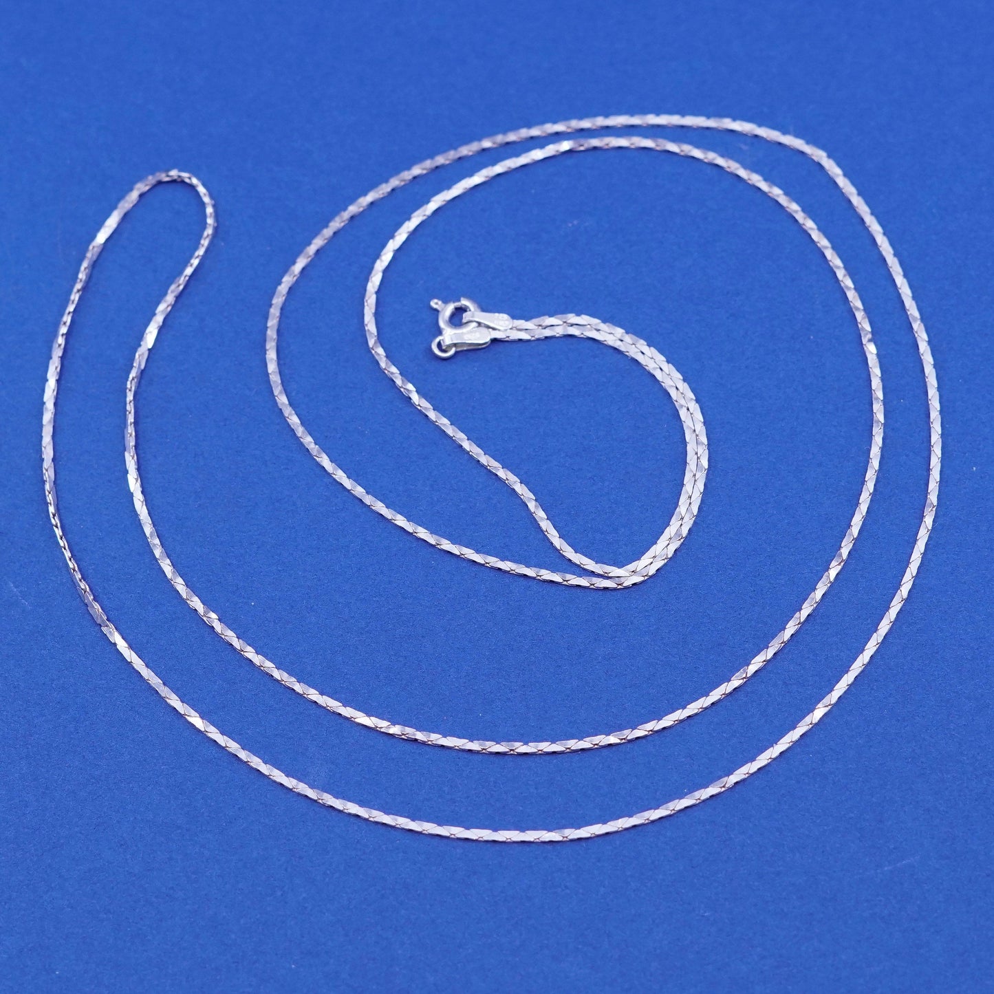 30”, 1.6mm, vintage Sterling silver snake chain, necklace