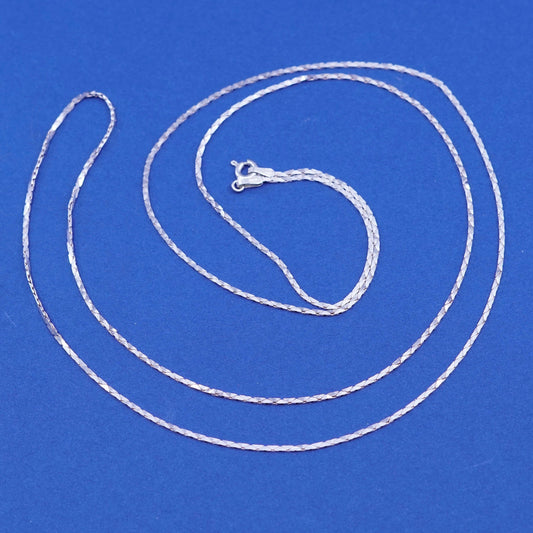 30”, 1.6mm, vintage Sterling silver snake chain, necklace