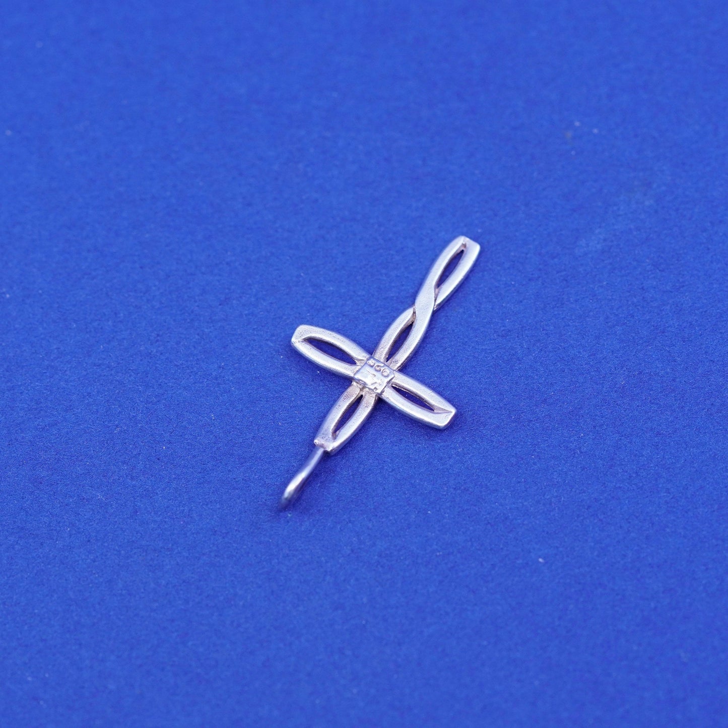 Vintage Sterling silver handmade pendant, 925 cross