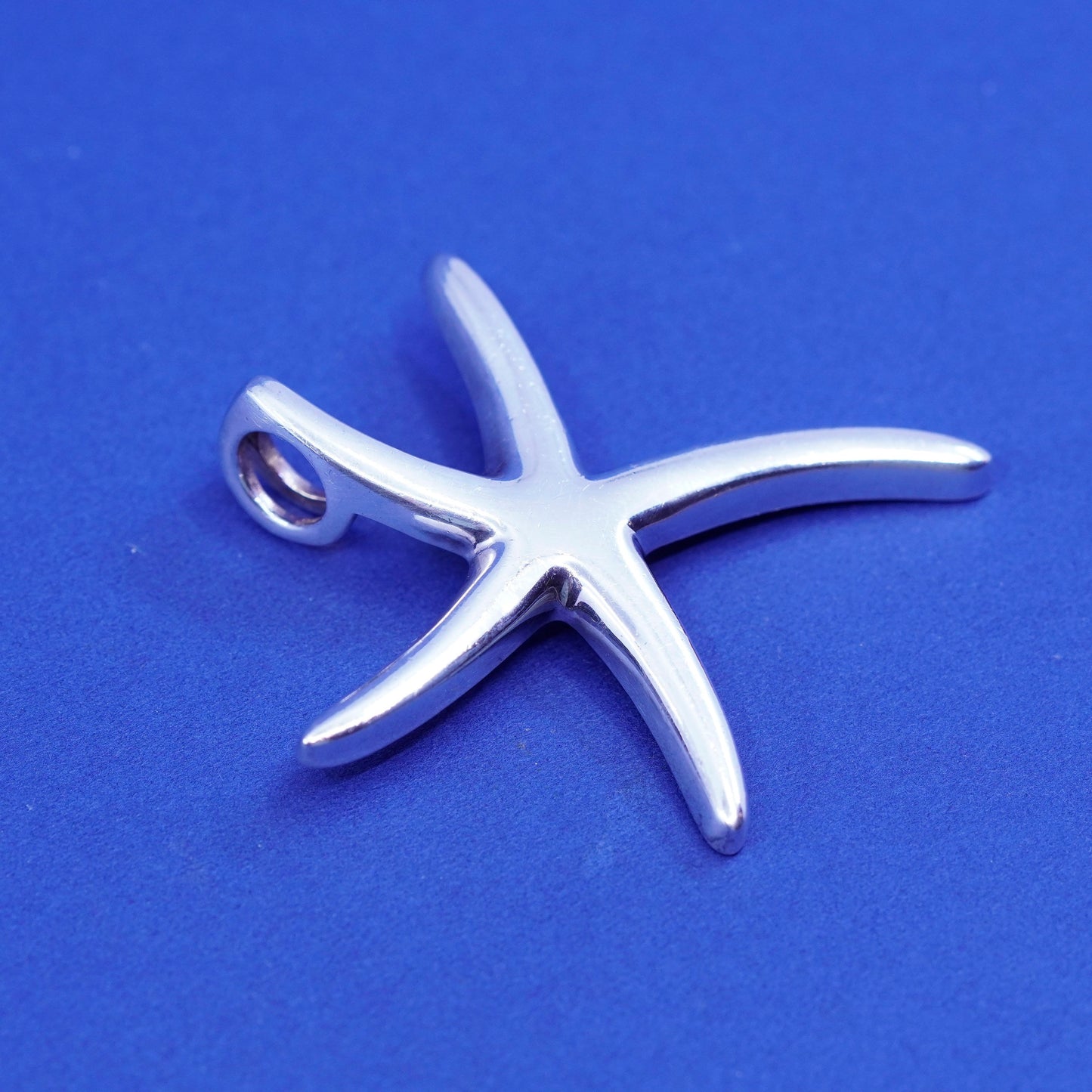 Vintage Sterling silver handmade pendant, 925 starfish charm