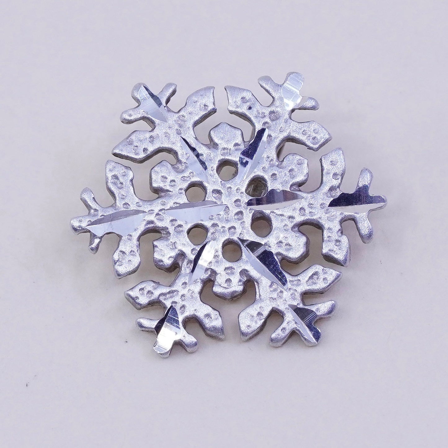 Vintage Shube Sterling 925 silver pendant snowflake