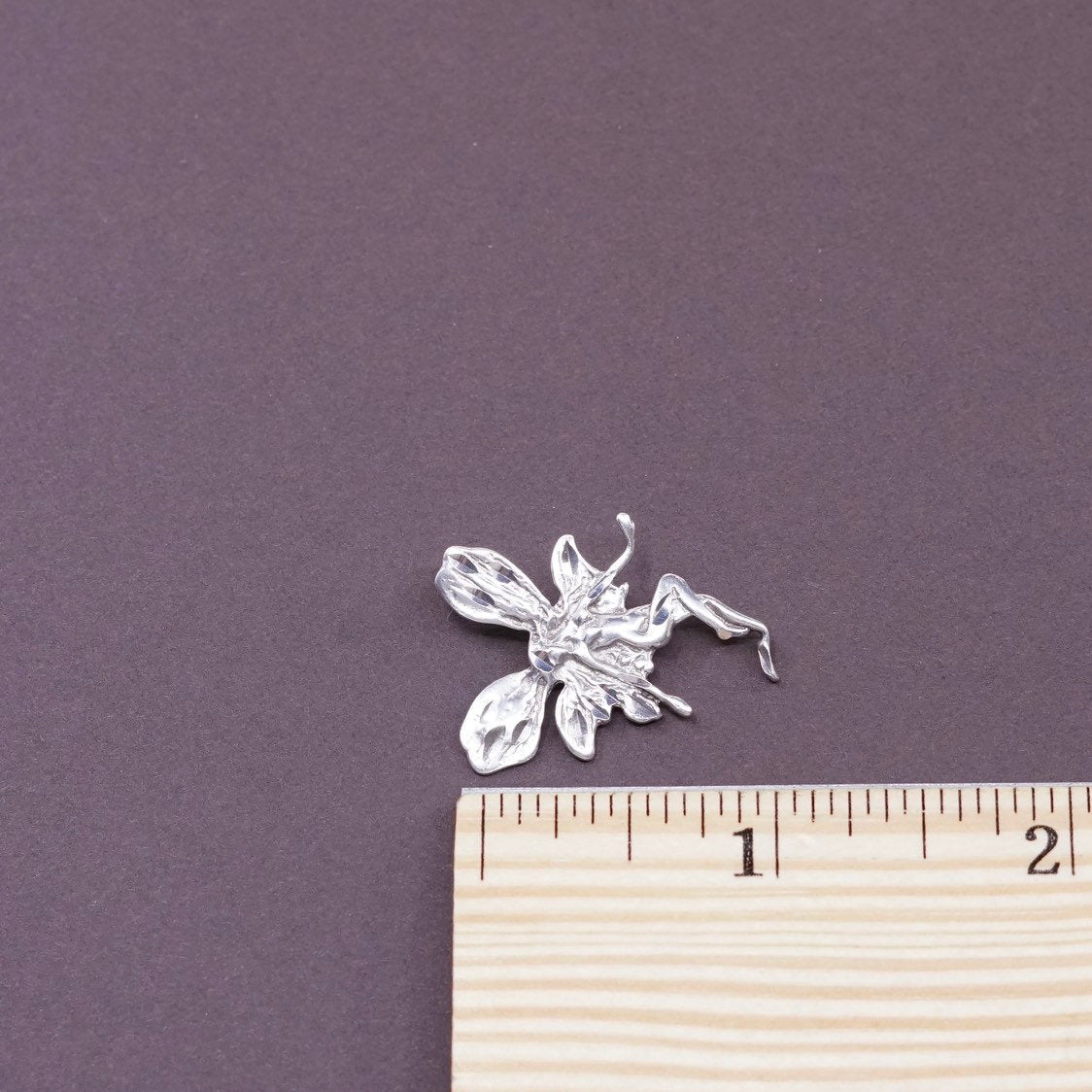 Southwestern Sterling silver handmade pendant, 925 fairy