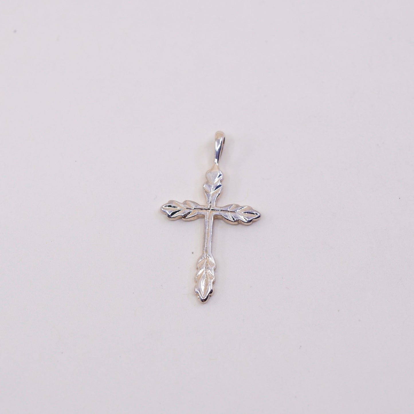 Vermeil Gold over Sterling silver pendant, 925 cross pendant