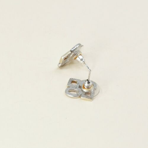 Vtg Sterling silver Handmade Earrings, Solid 925 Hoop Studs, Stamped 925