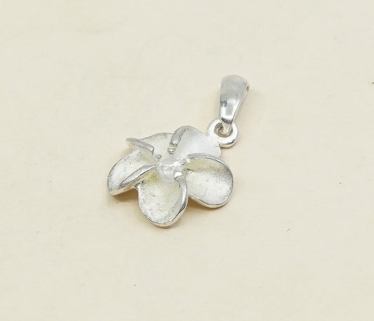 Vintage Sterling silver handmade pendant, 925 flower