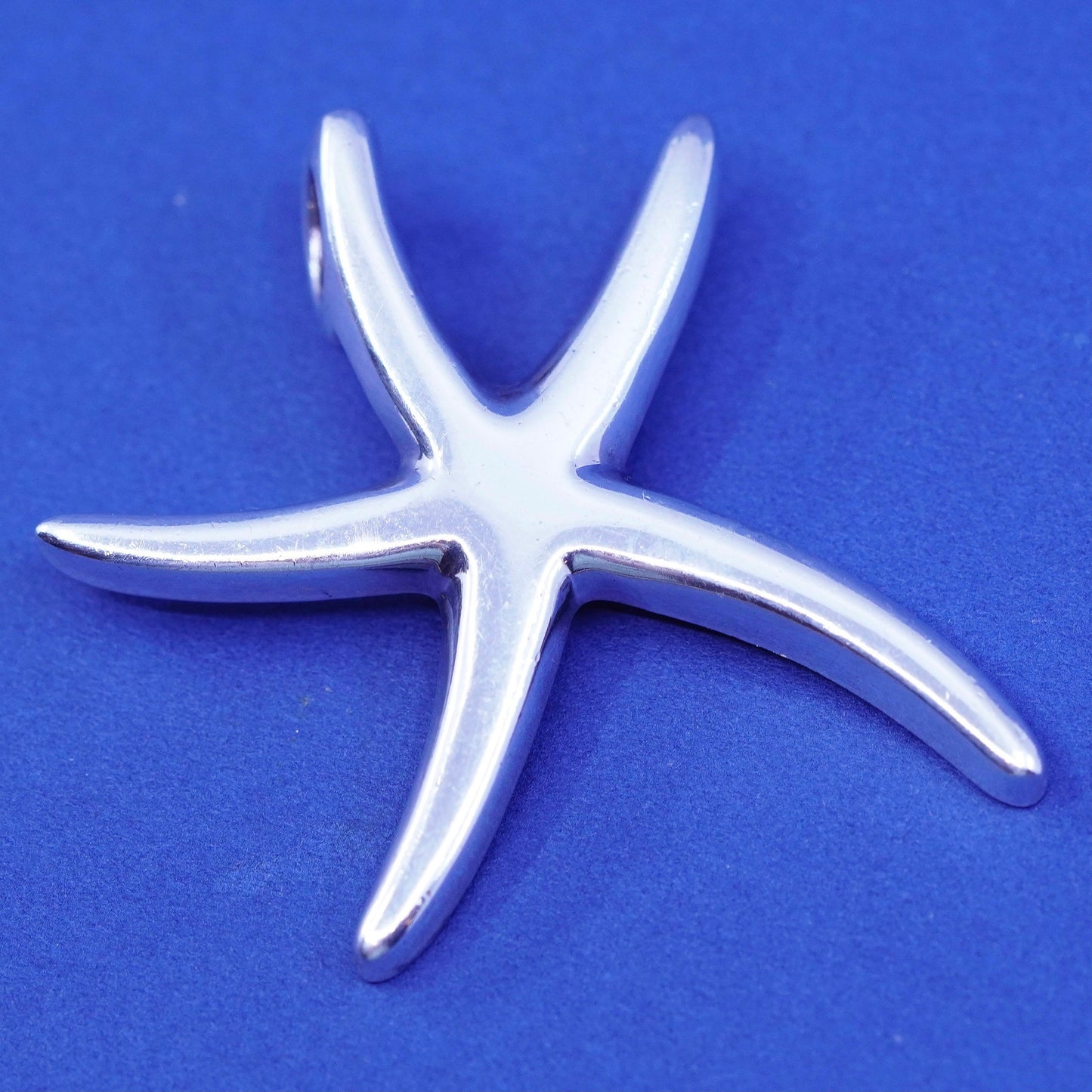 Vintage Sterling silver handmade pendant, 925 starfish charm