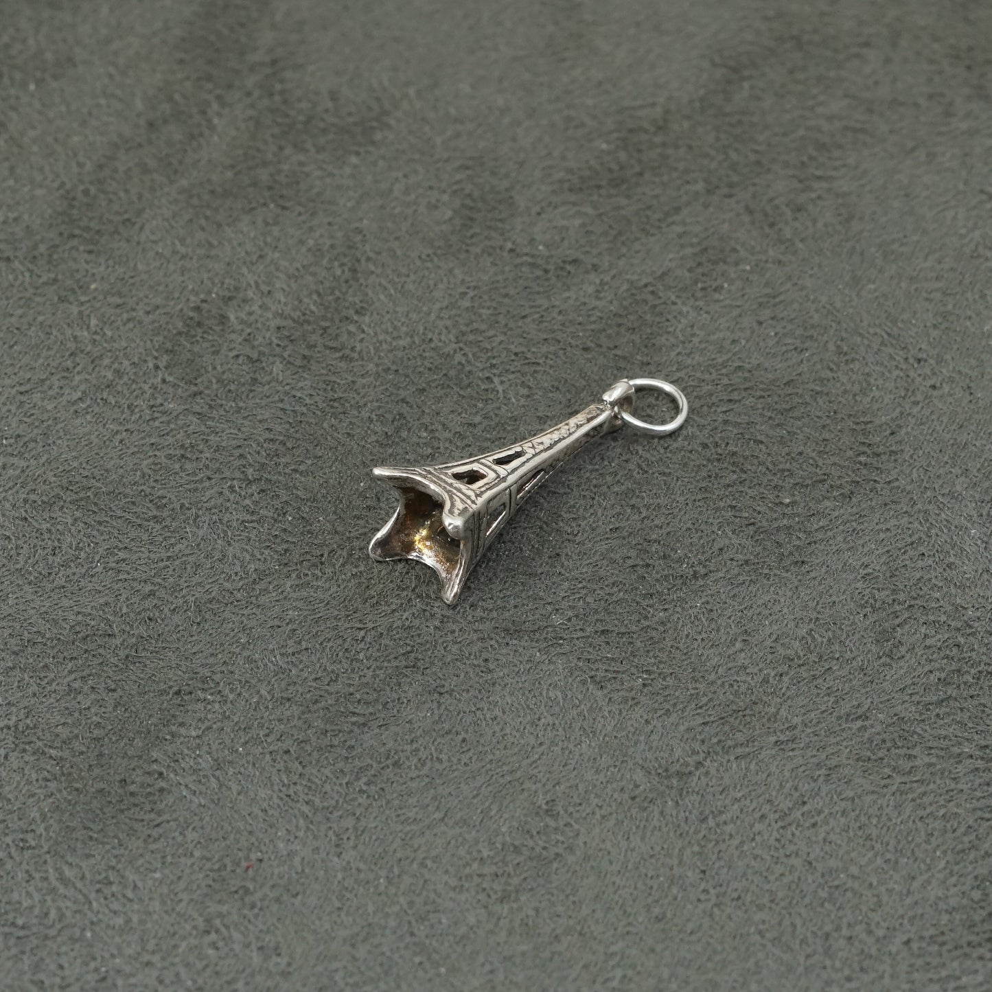 sterling silver handmade tower charm, 925 pendant, Paris tower, Tokyo tower