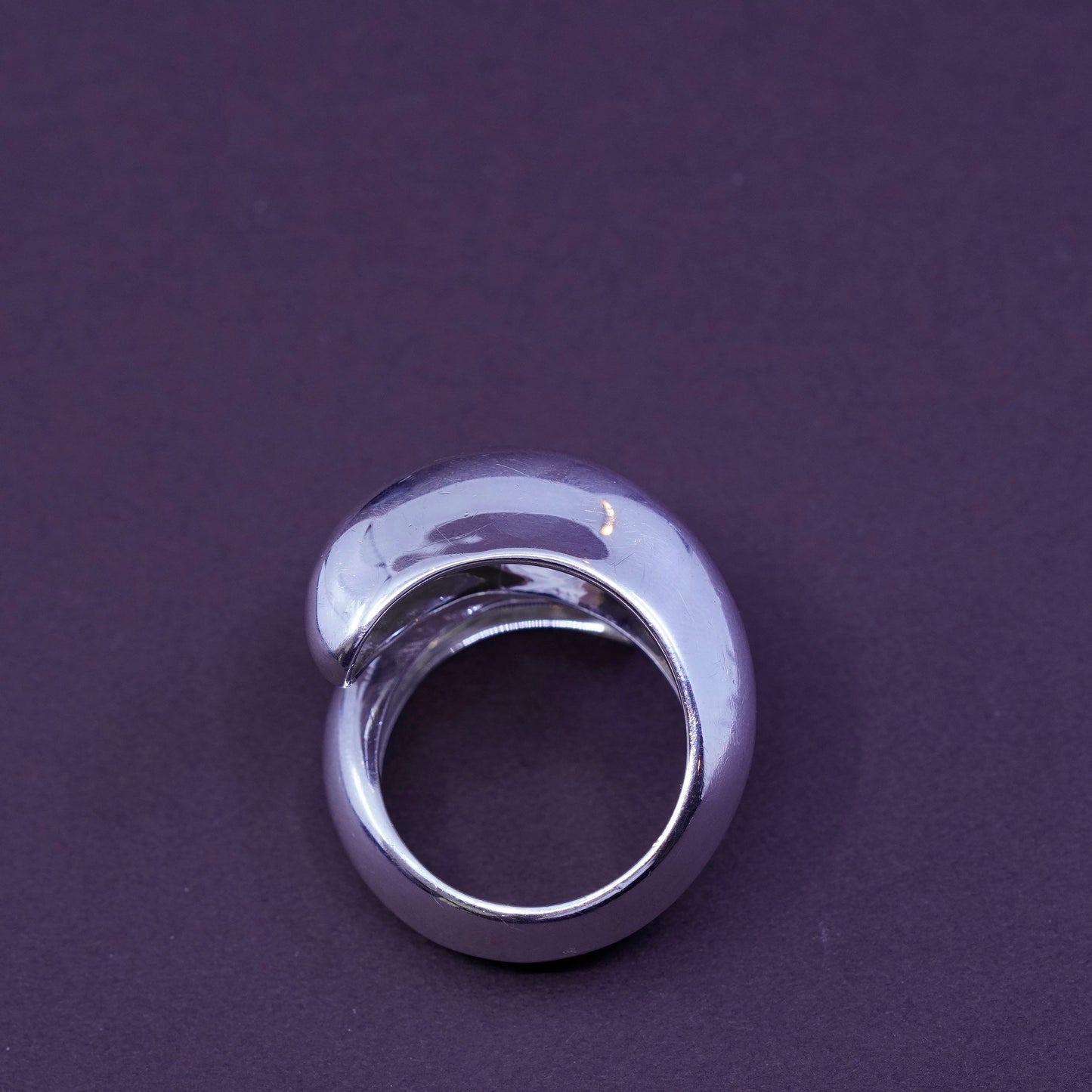 Size 9.5, Robert Lee Morris Studio Sterling silver handmade ring, wrap 925 band