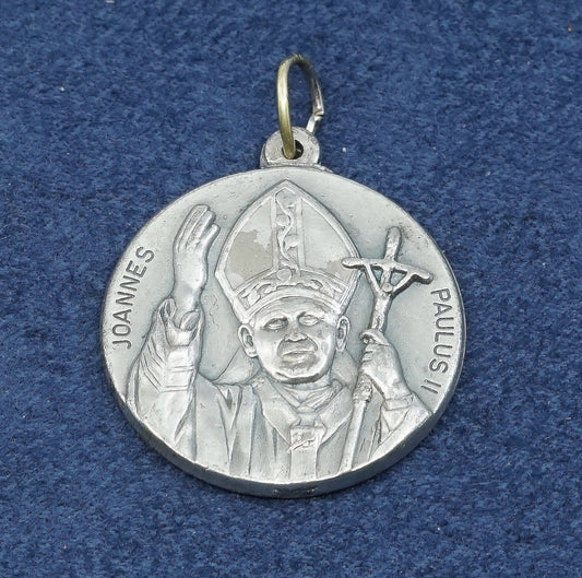 Catholic Medal Johannes Paulus pendant Redemptionis 1983 Devotional Worship