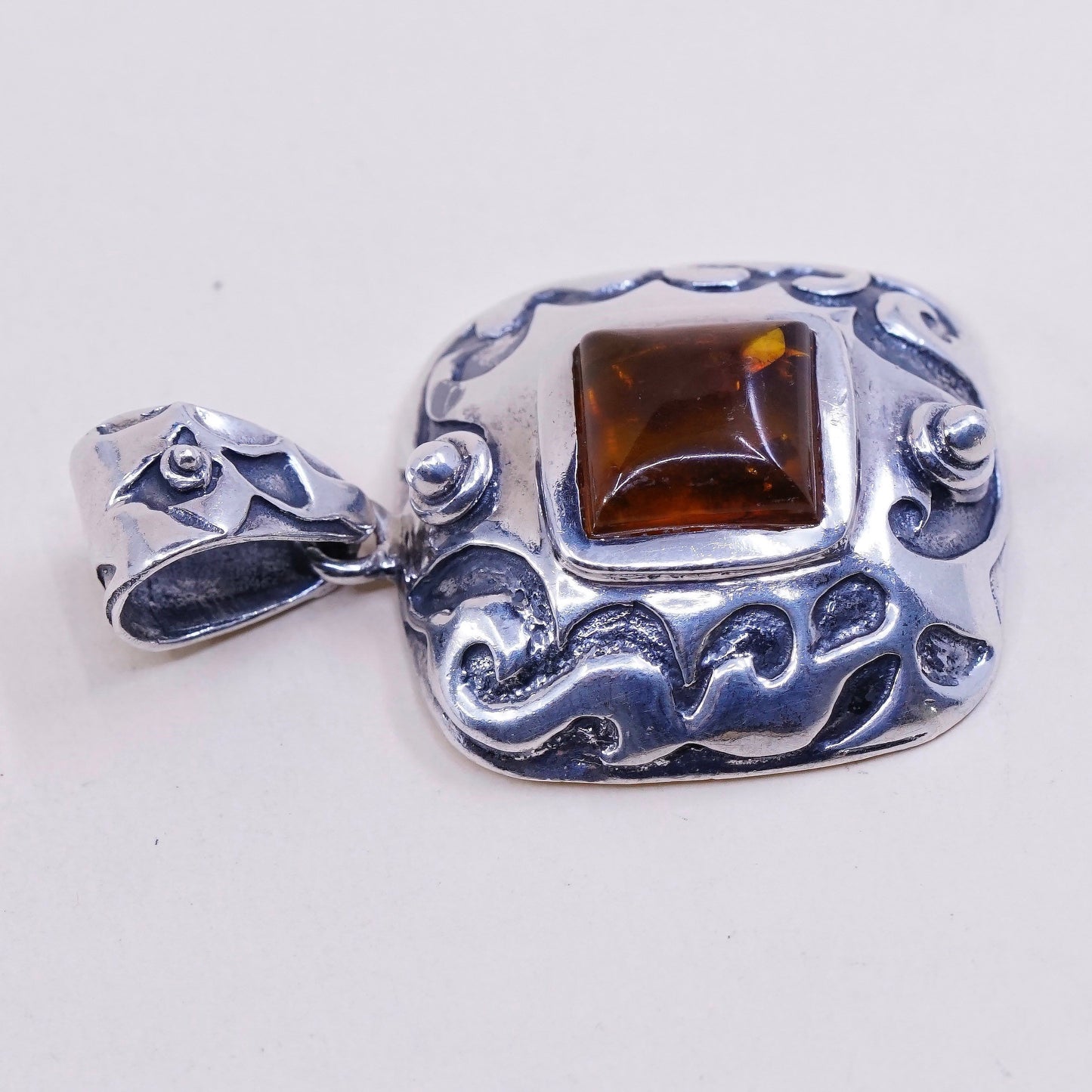 Vintage Silpada S0908 sterling 925 silver handmade bead pendant