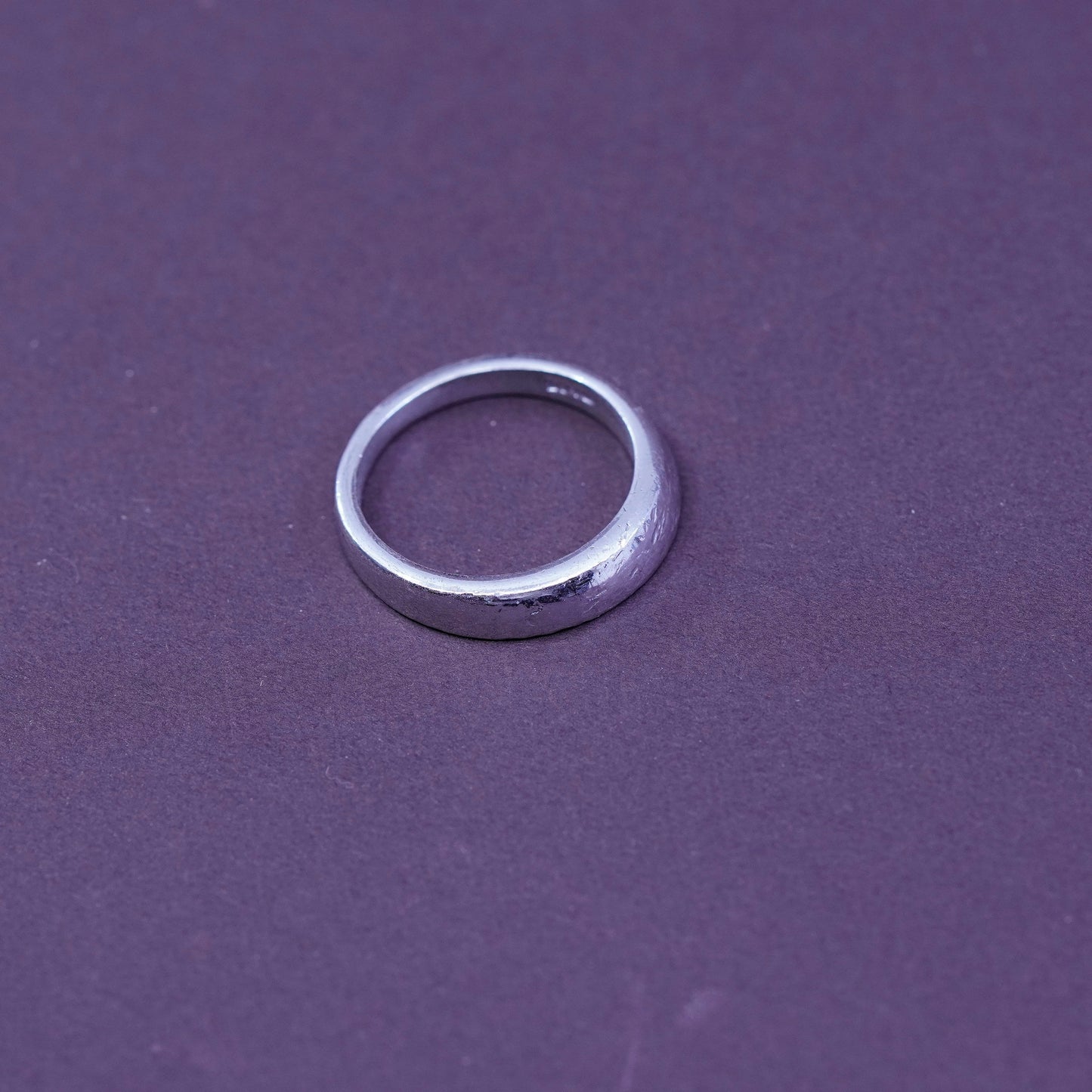 Size 6.25, vintage rage sterling silver handmade ring, 925 wedding band