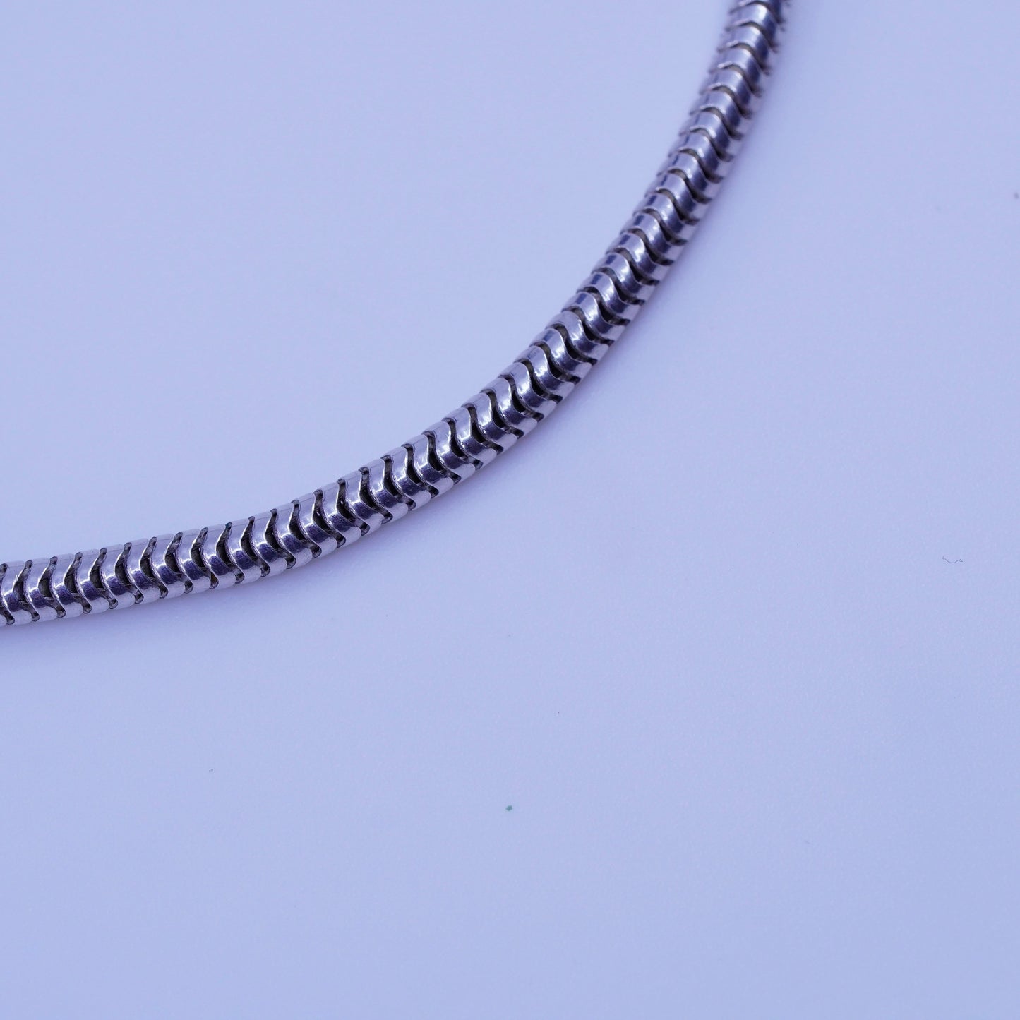 7.5”, 2mm, Sterling 925 silver handmade bracelet, bold snake link chain