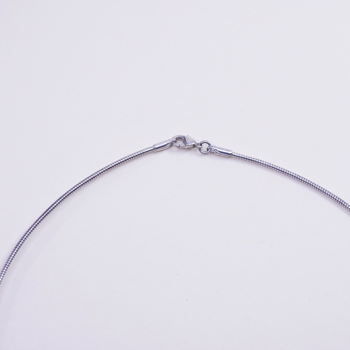 16", 1mm, sterling silver snake chain, Italy made silver necklace