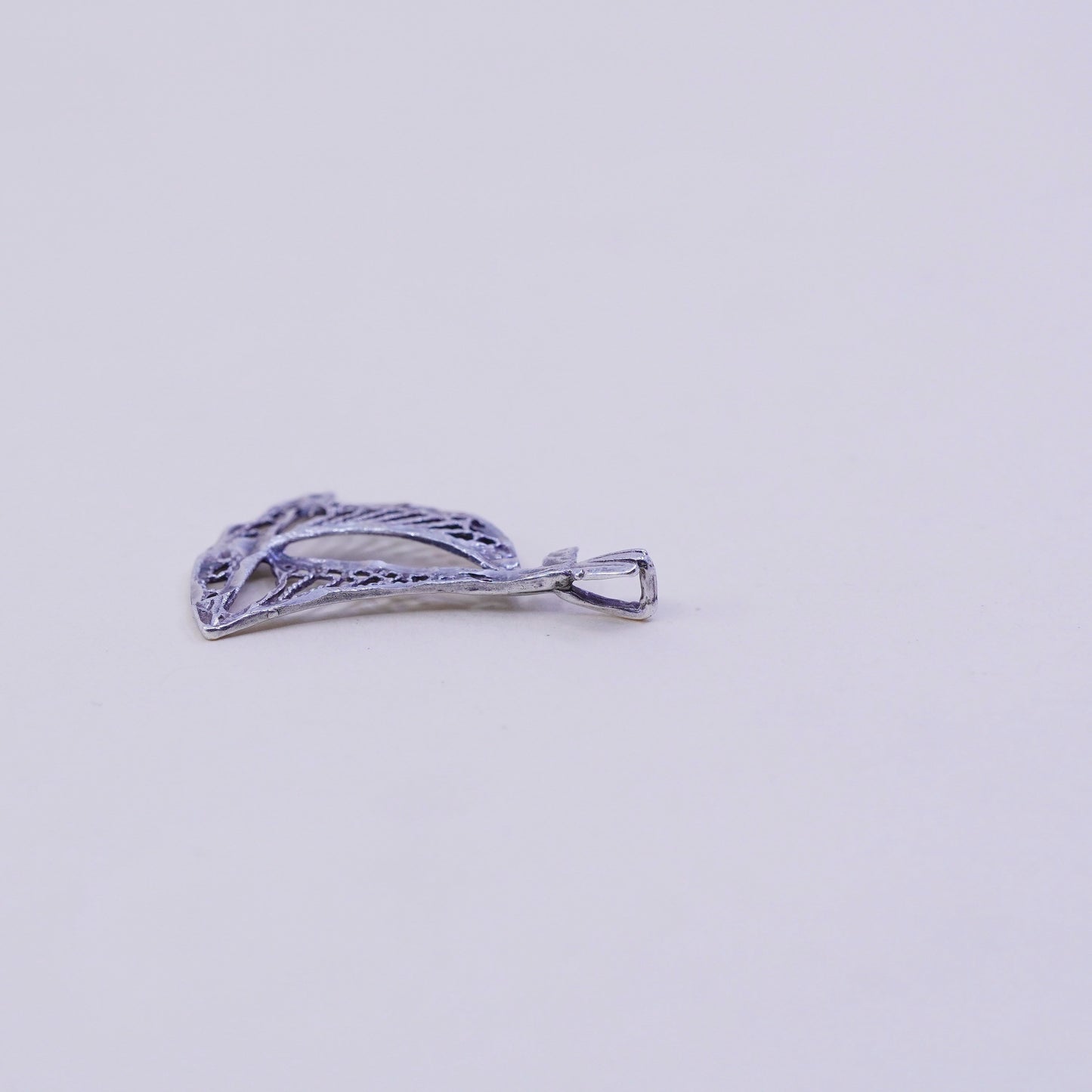 vtg sterling silver handmade filigree pendant, 925 soufeel sailing boat charm