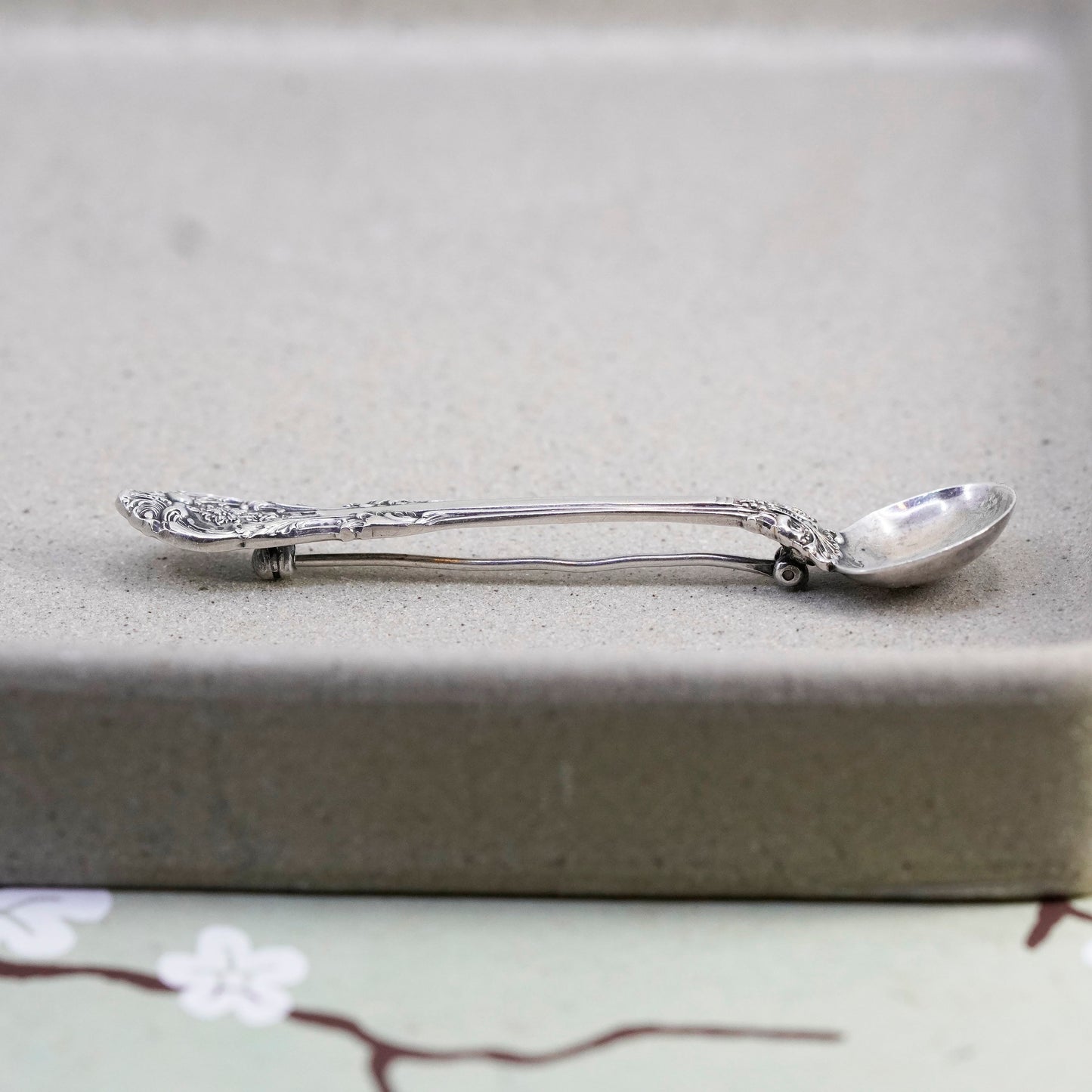 Vintage Gotham sterling silver handmade brooch, 925 spoon pin
