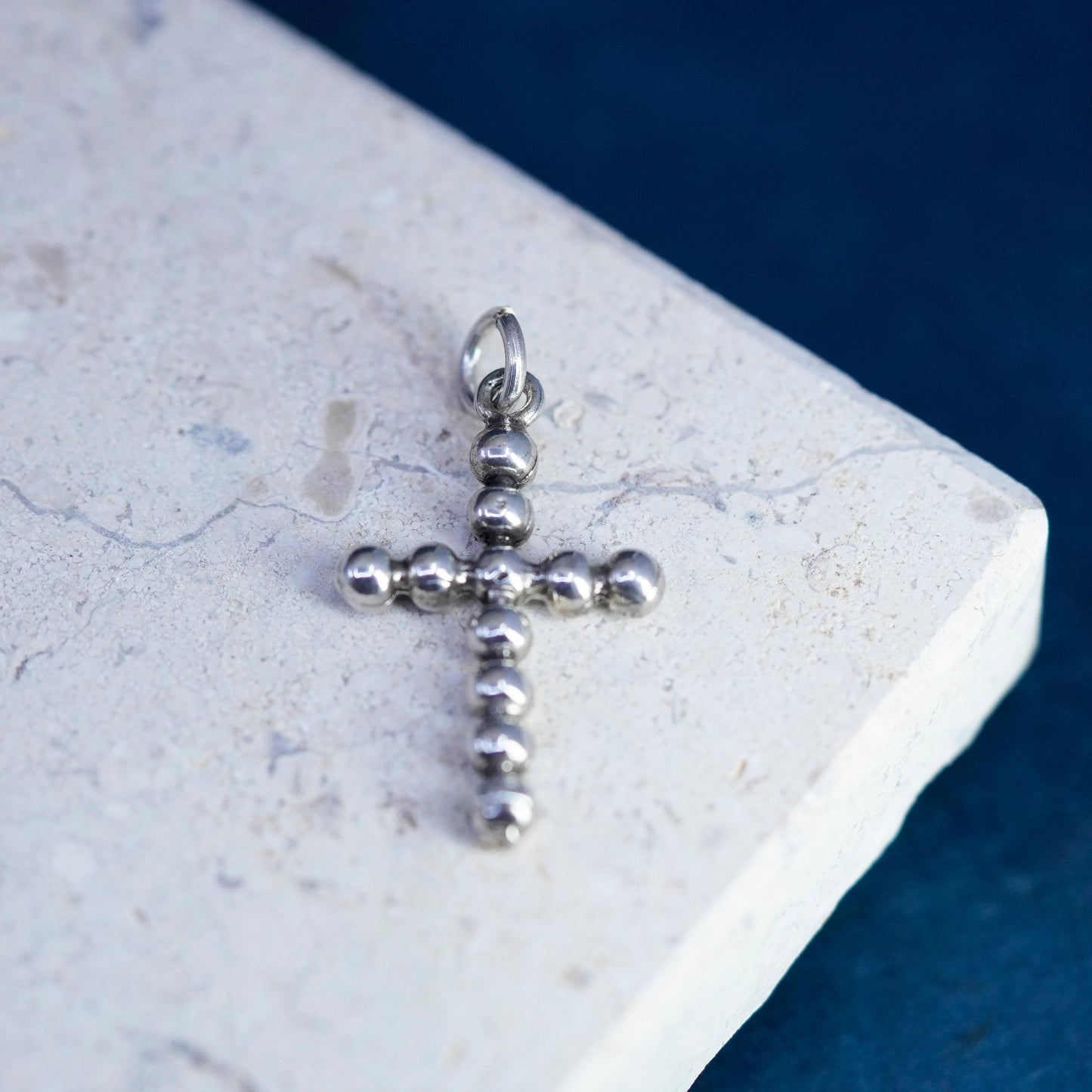 Sterling silver handmade pendant, 925 filigree cross charm