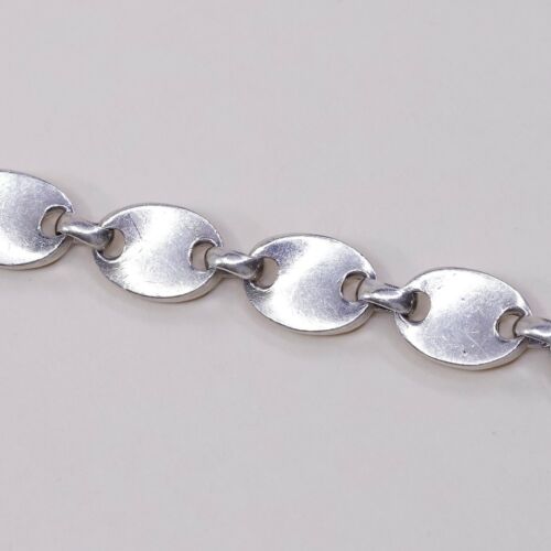 VINTAGE ZINA OF BEVERLY HILLS STERLING 925 Silver MODERN CHUNKY LINK BRACELET