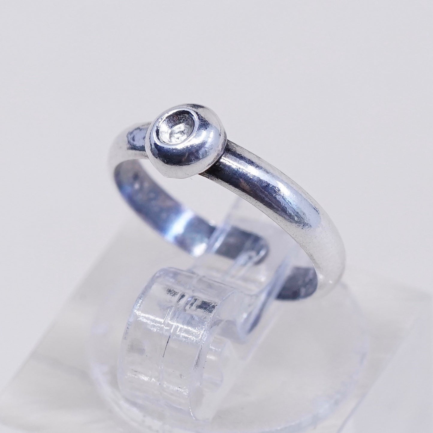 Size 1.5, vintage Sterling silver handmade ring