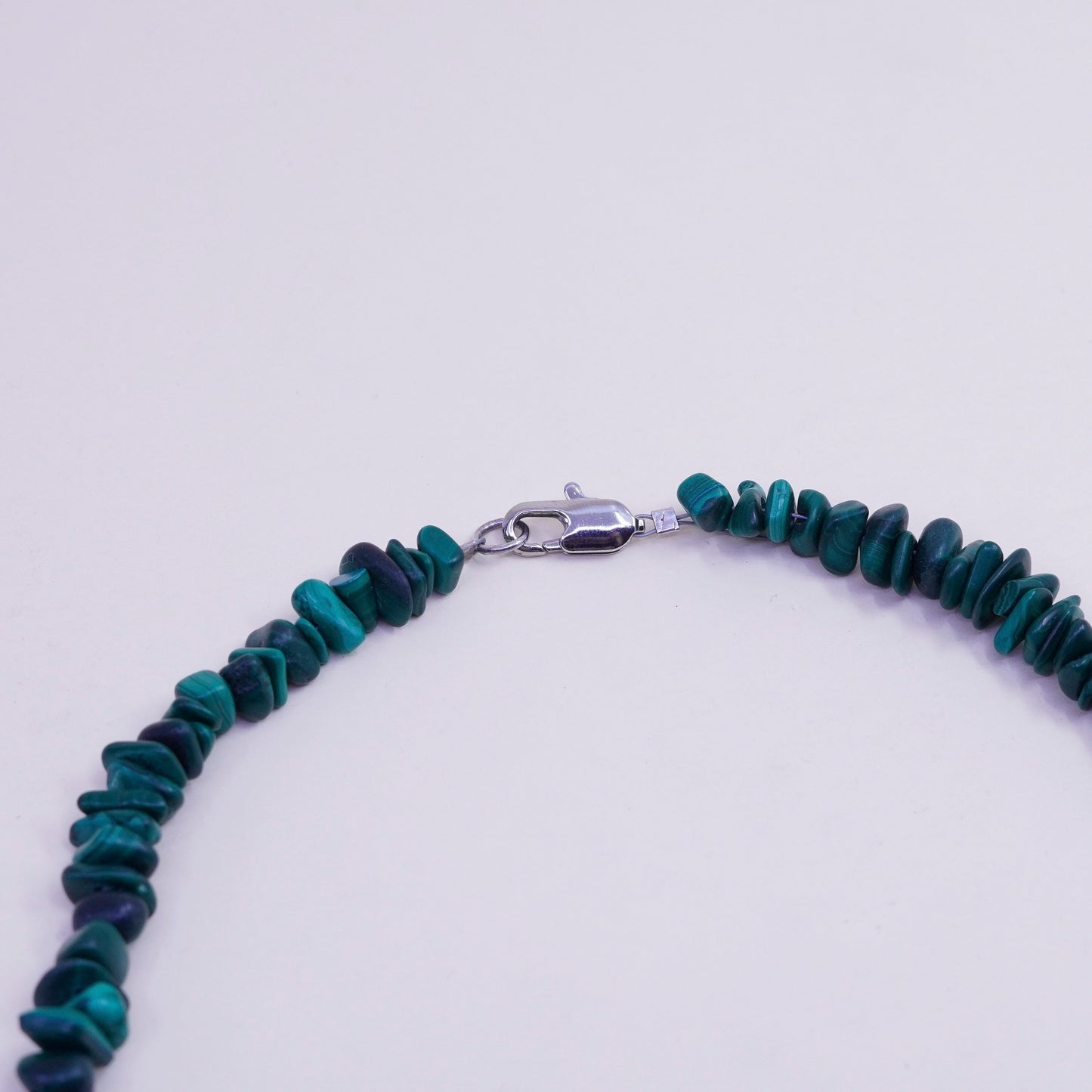 16”, Vintage malachite heishi handmade necklace