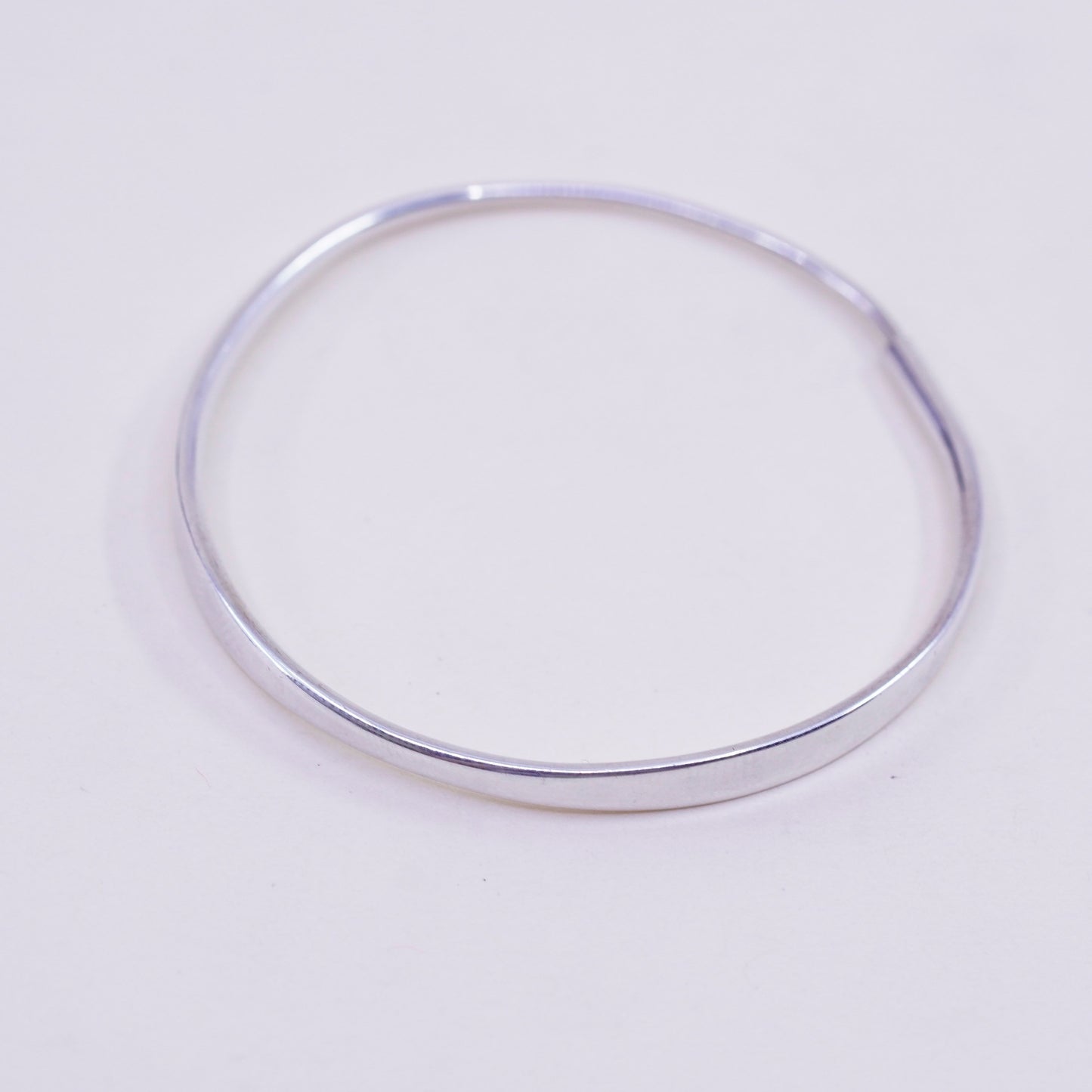 1.5” Vintage sterling silver loop earrings, fashion minimalist primitive hoops