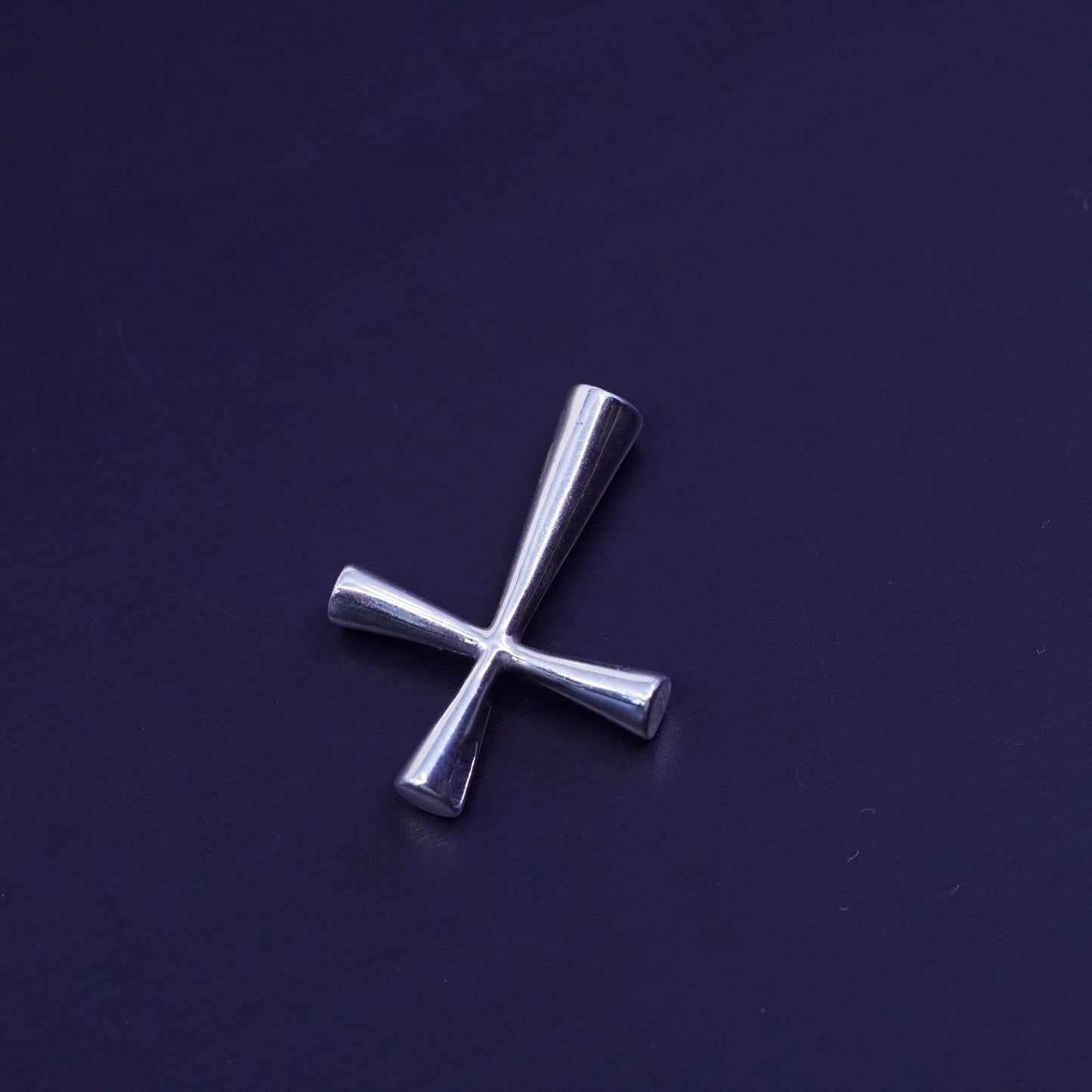 Vintage Kabana sterling 925 silver handmade cross pendant