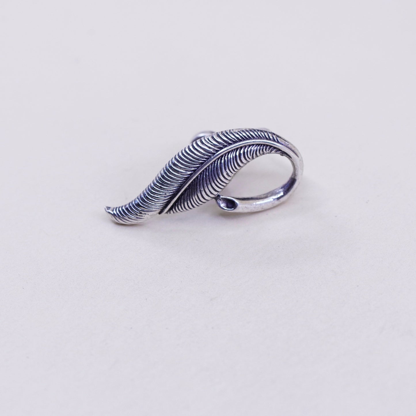 vtg danecraft Sterling silver handmade earrings 925 screw back earrings w/ leaf
